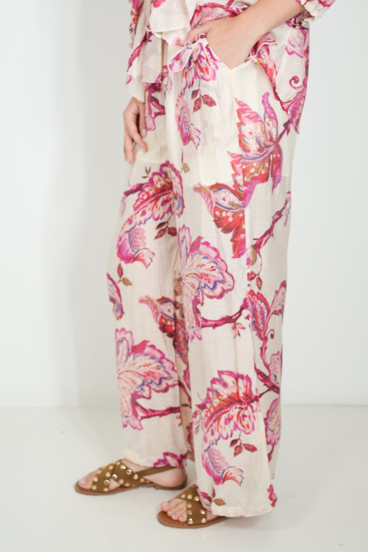 Cerise Print Pant