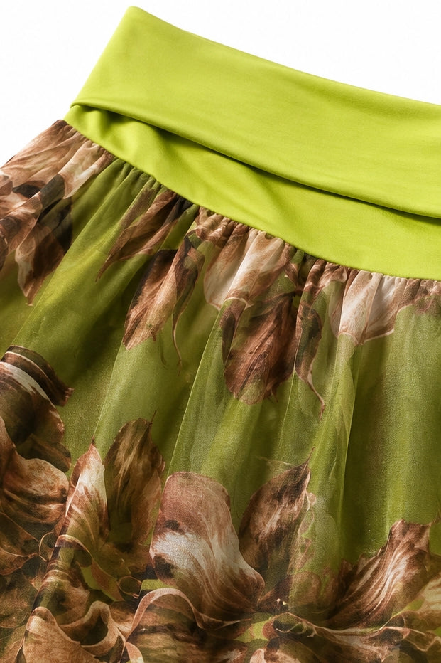 Chartreuse Bella Silk Pant