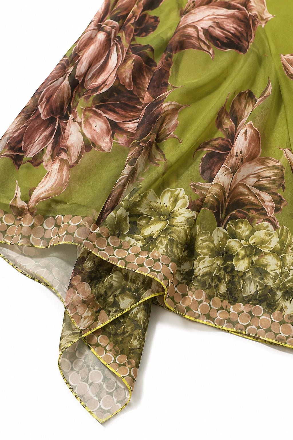 Chartreuse Bella Silk Poncho