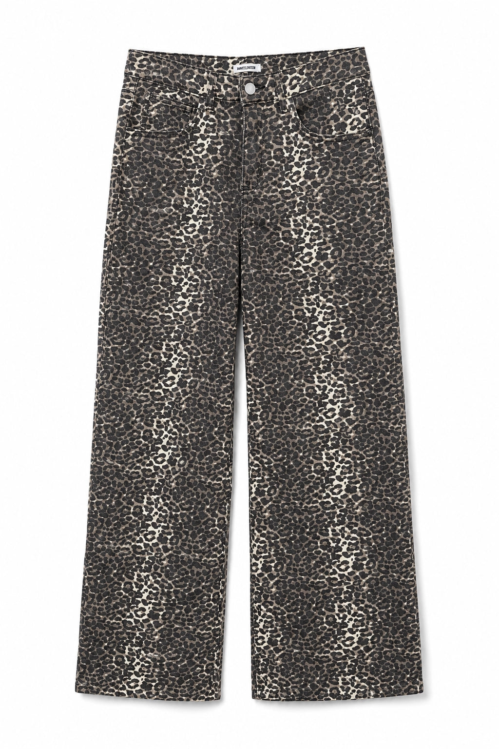 Leopard Wide Leg Jean, leopard print wide leg jean from Something Pretty, alternative view