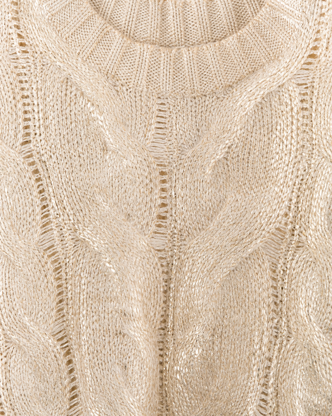 Gold Foil Cream Jumper