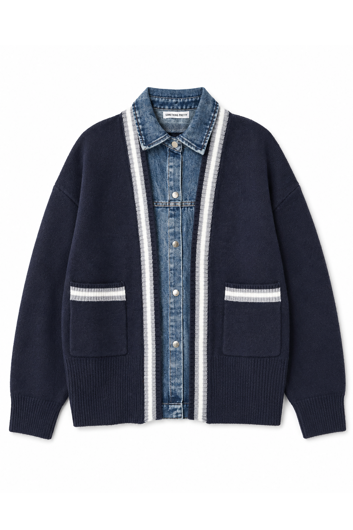 Ink Denim Cardigan