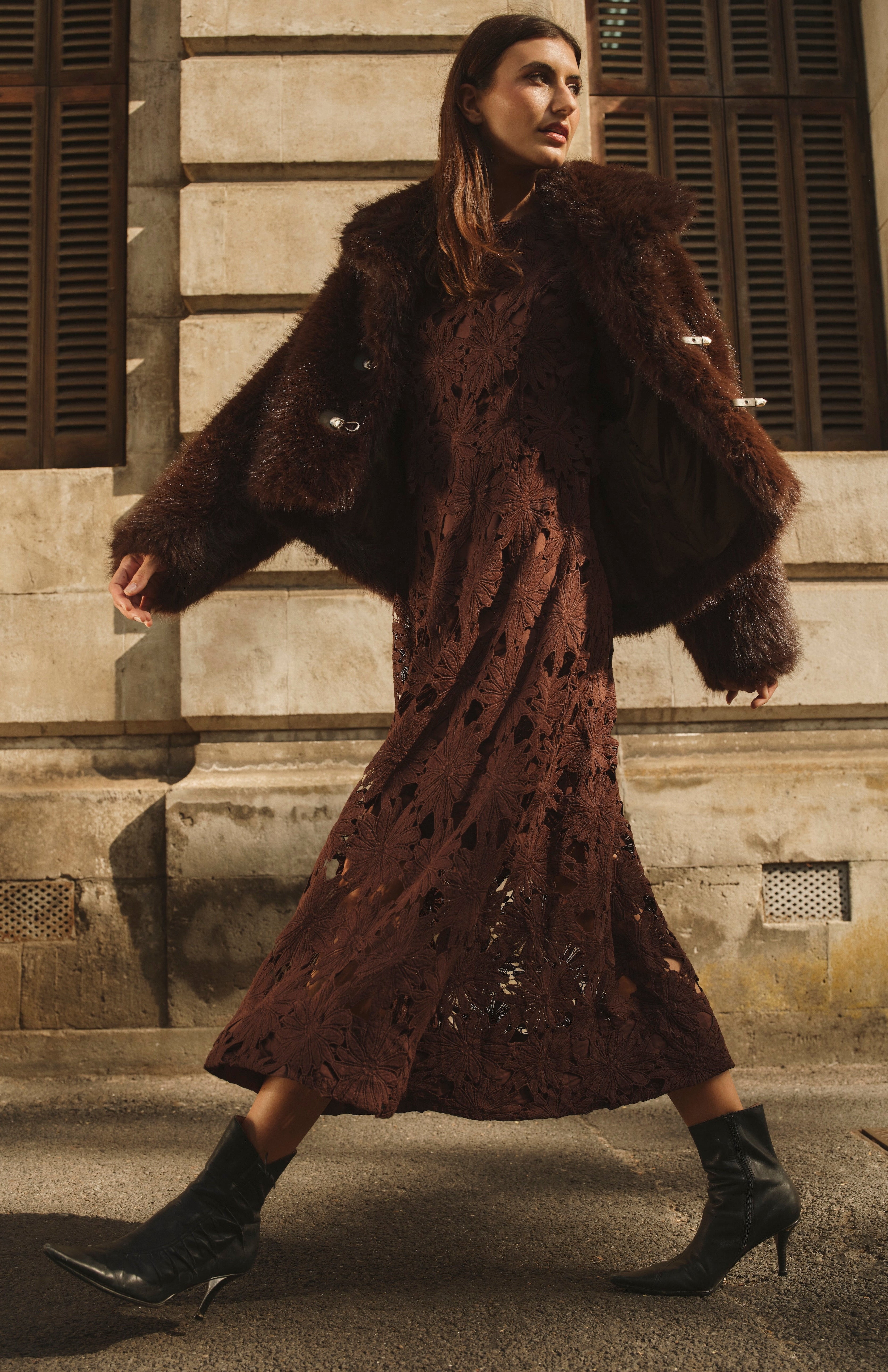 Chocolate Lace Dress