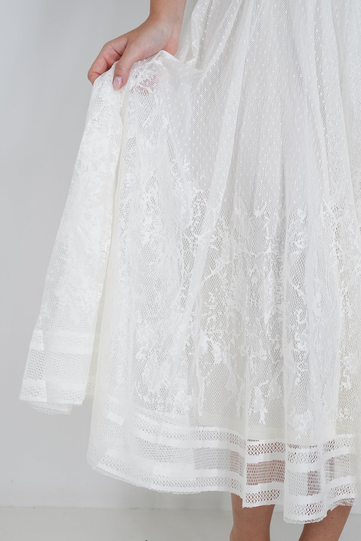 Cream Lace Natalie Skirt