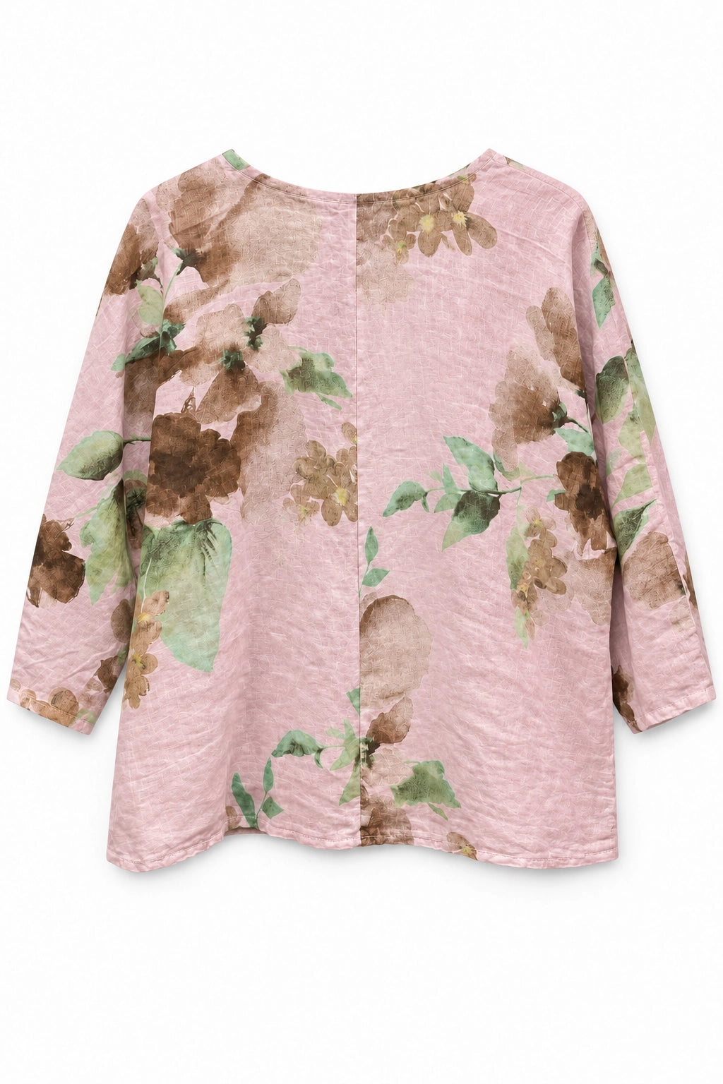 Blush Amelia Flower Print Linen Top