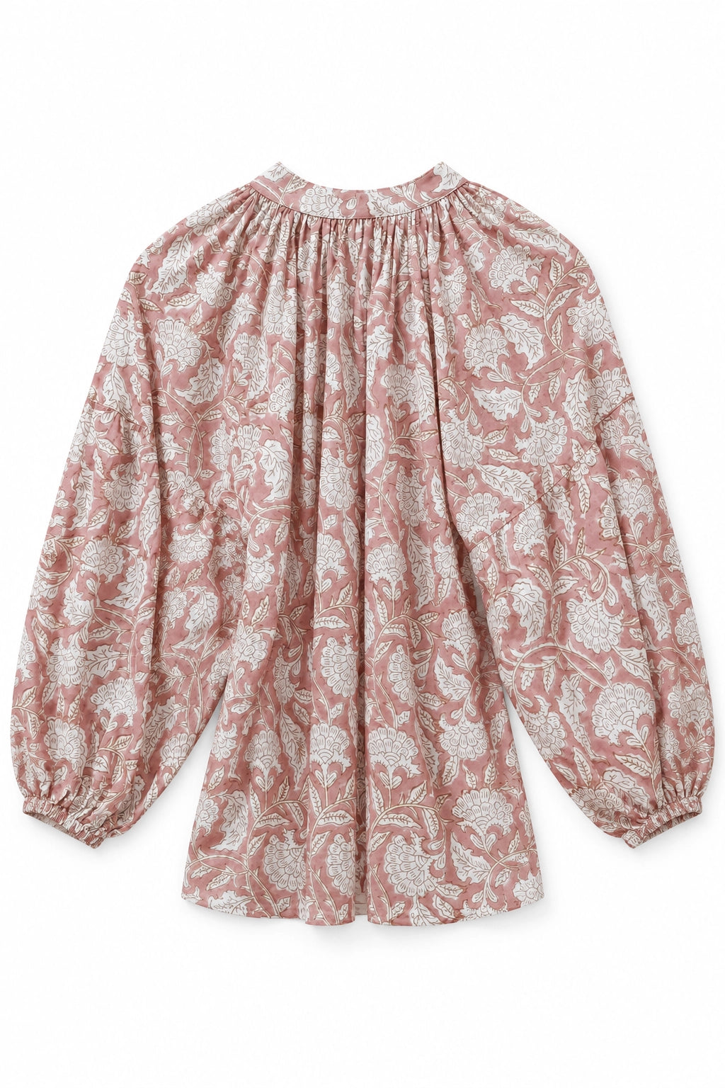 Blush Printed Cotton Blouse
