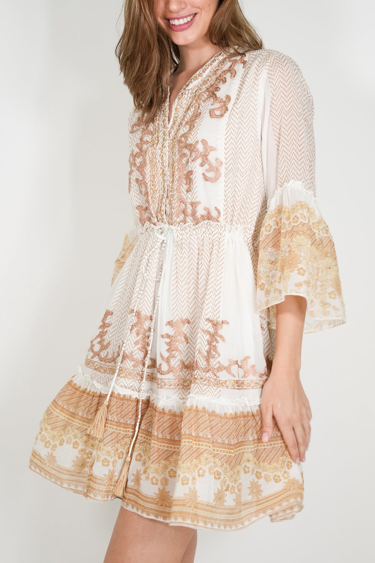 Gold Cotton Jenna Tunic