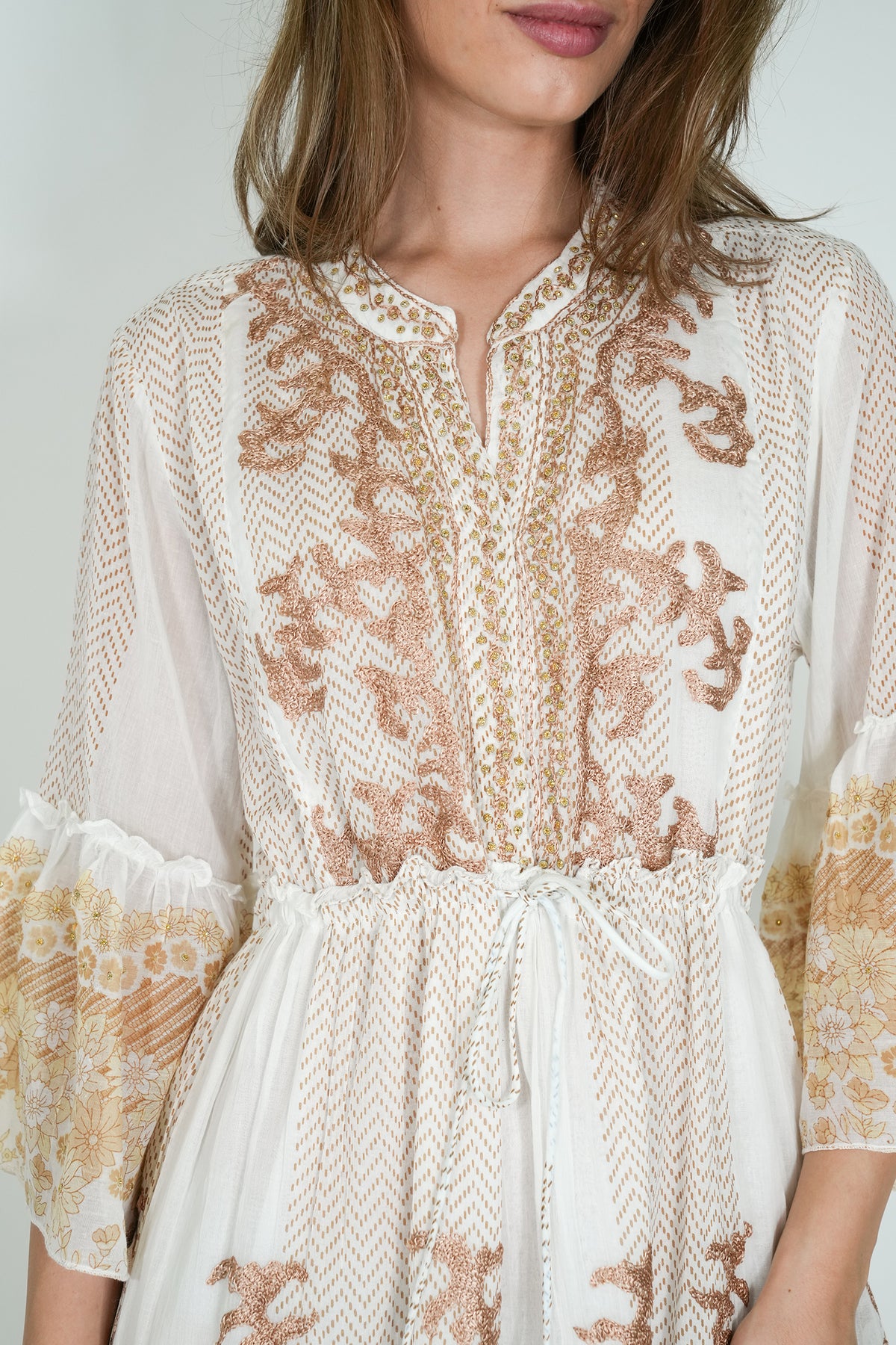 Gold Cotton Jenna Tunic