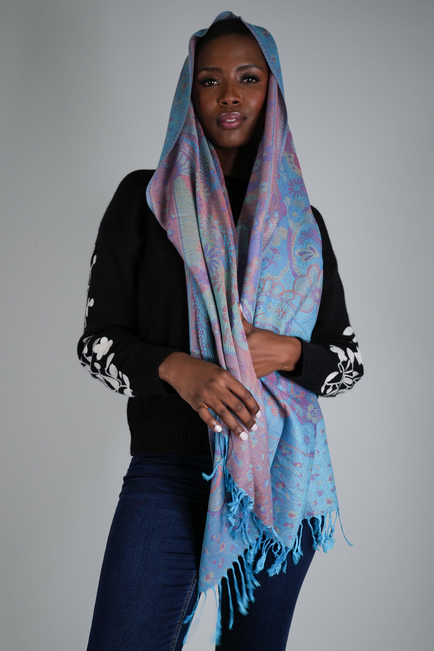 Turquoise Azra Scarf