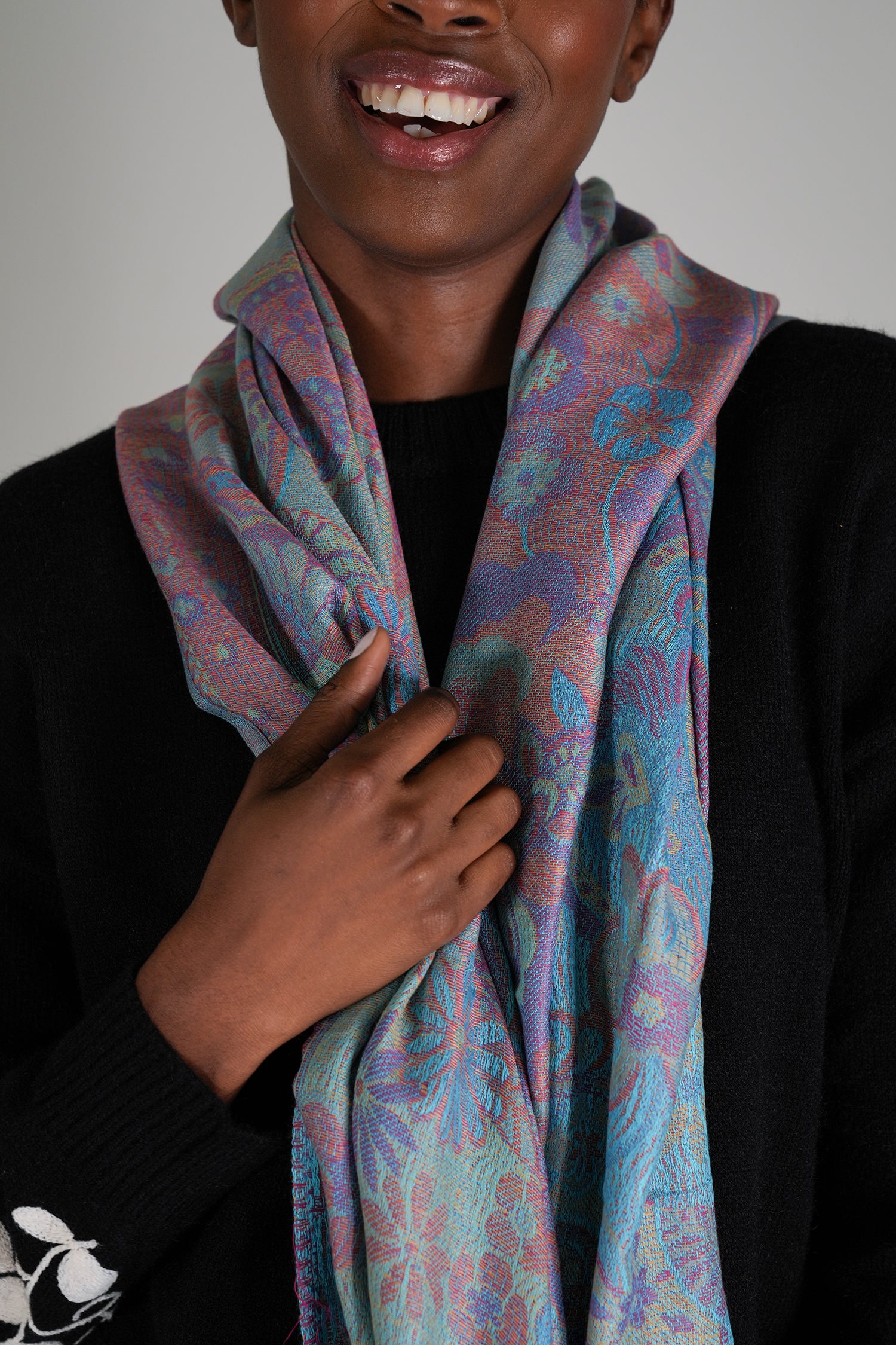 Turquoise Azra Scarf