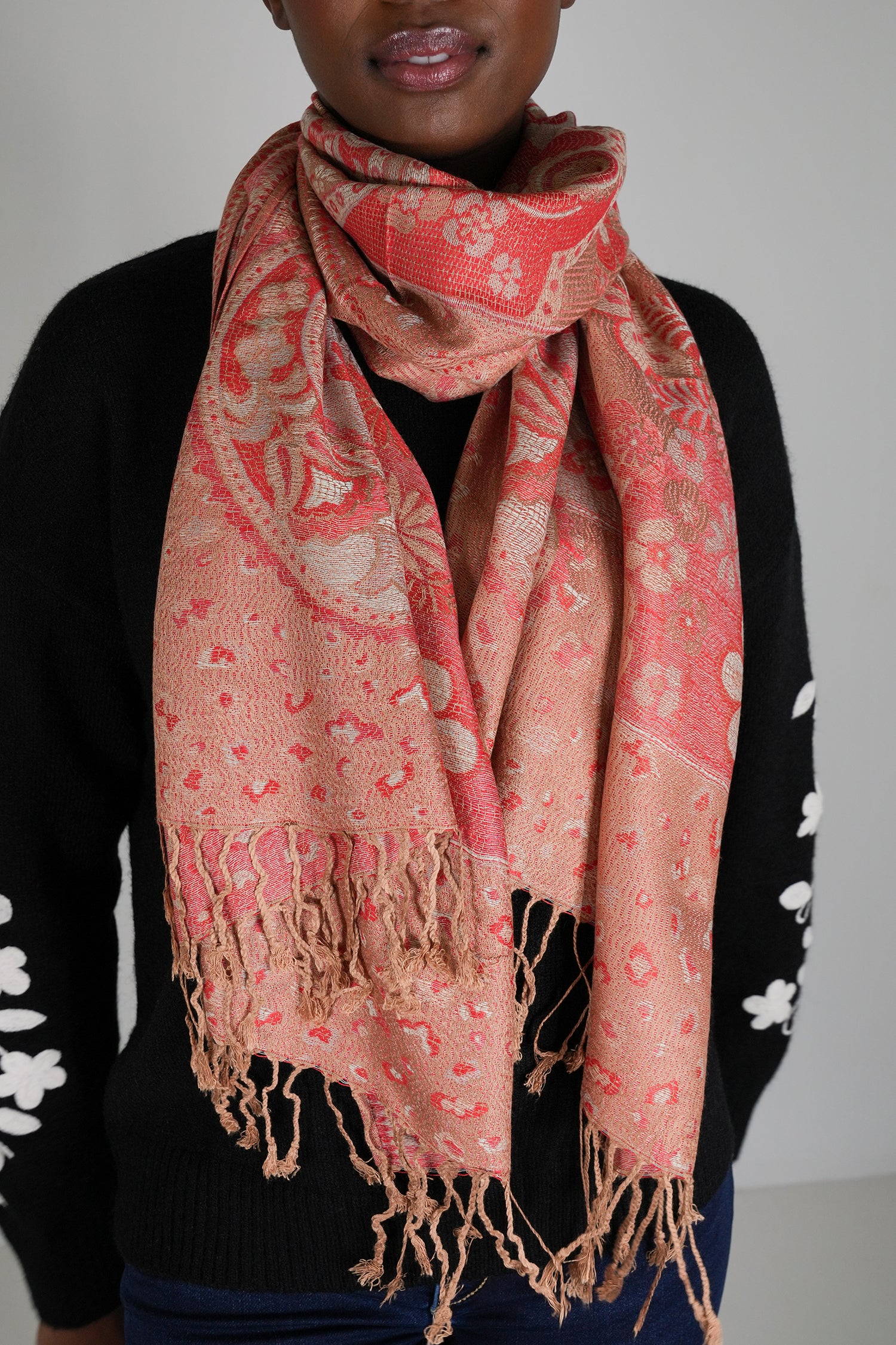 Coral Azra Scarf
