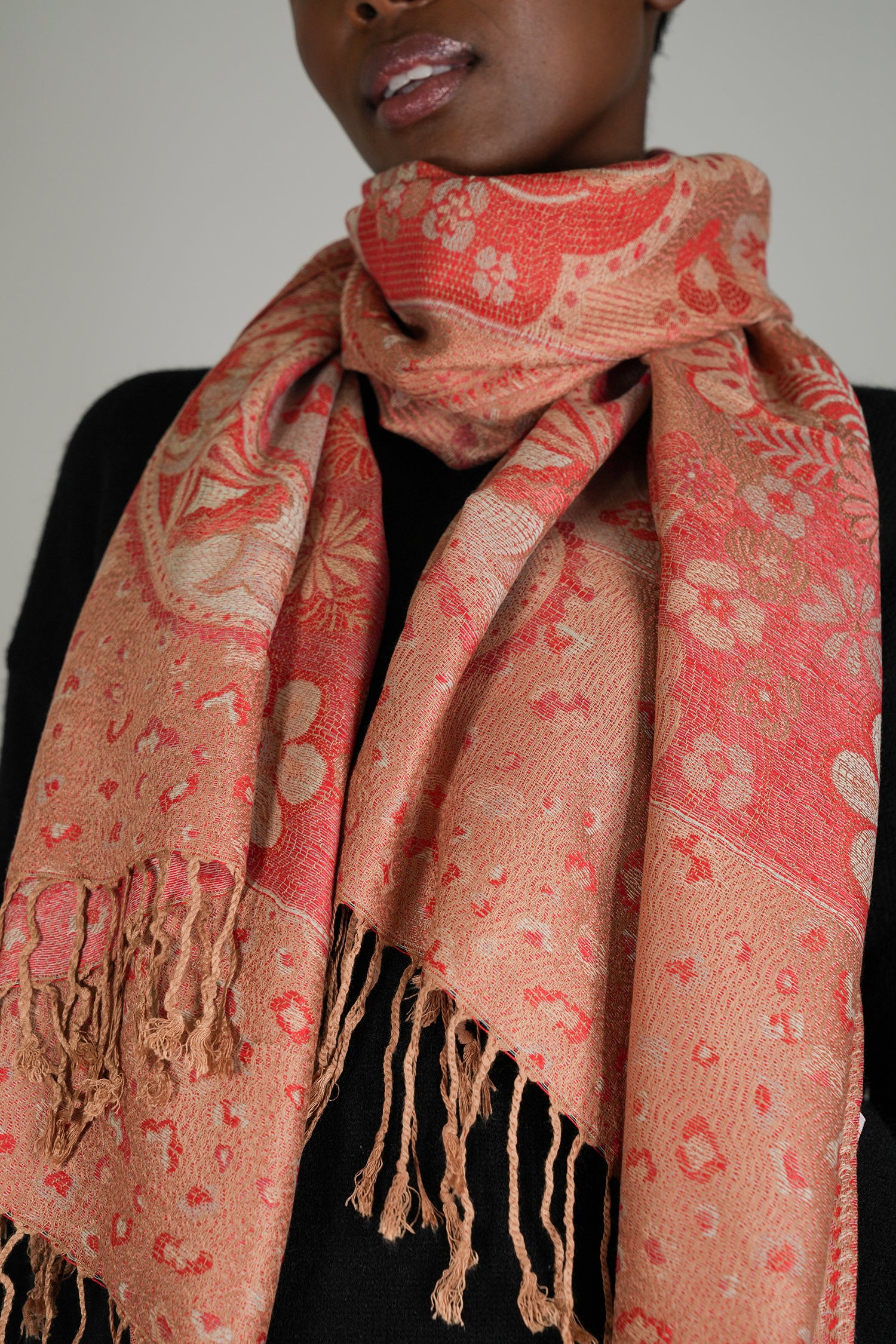 Coral Azra Scarf