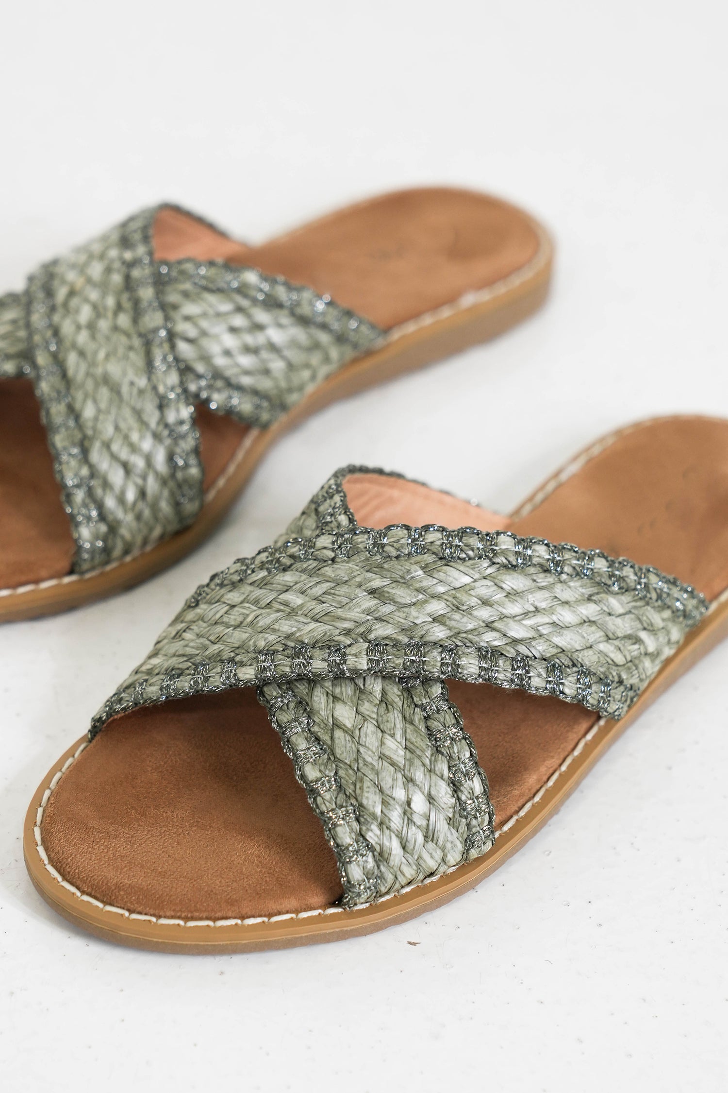 Olive Jessy Sandal, olive summer sandal from Something Pretty, alternative view