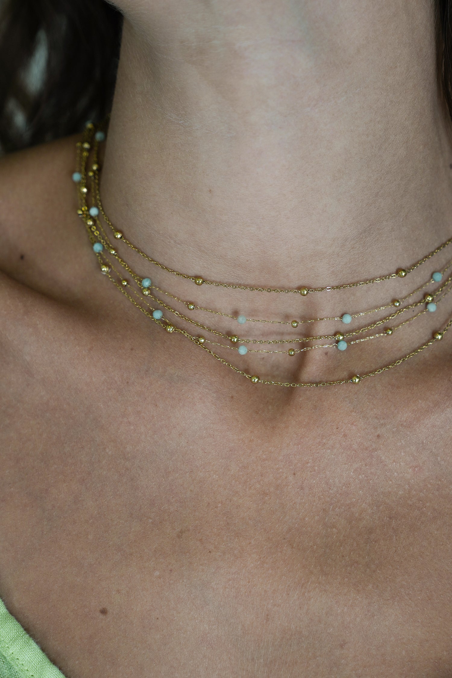 Sage Diana Necklace, necklace from Something Pretty, alternative view