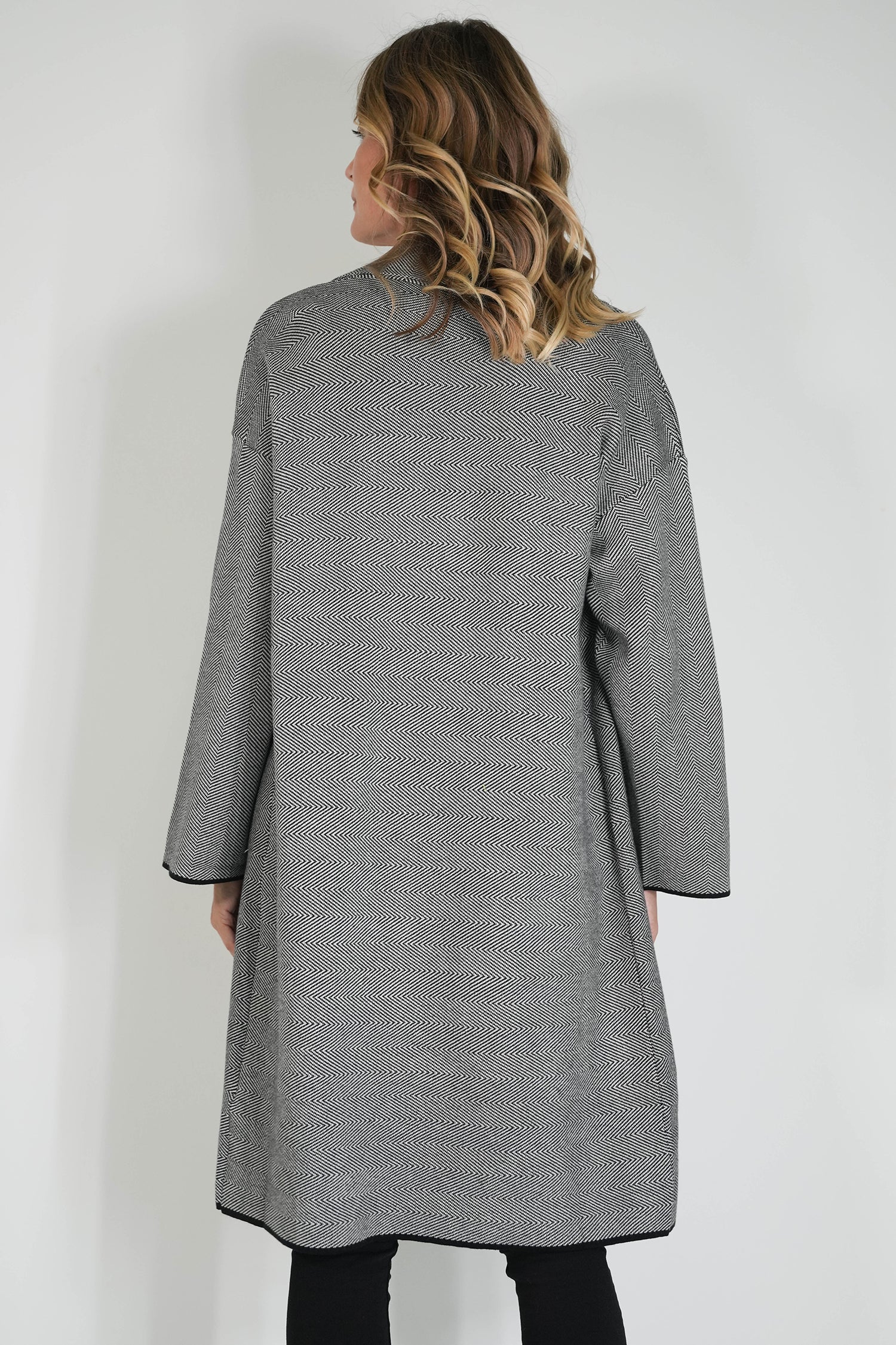 Black Taylor Longer Length Cardigan