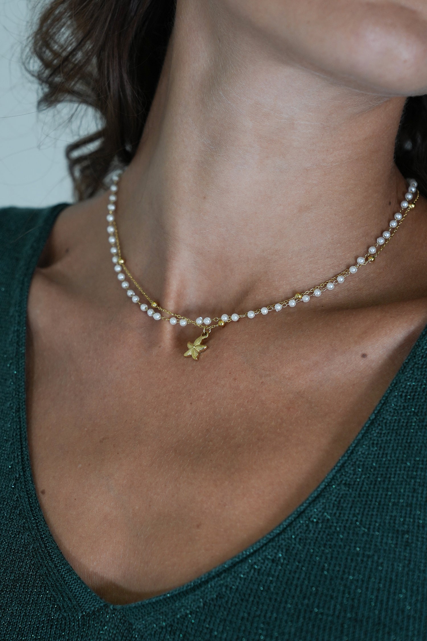 Pearl Starfish Necklace