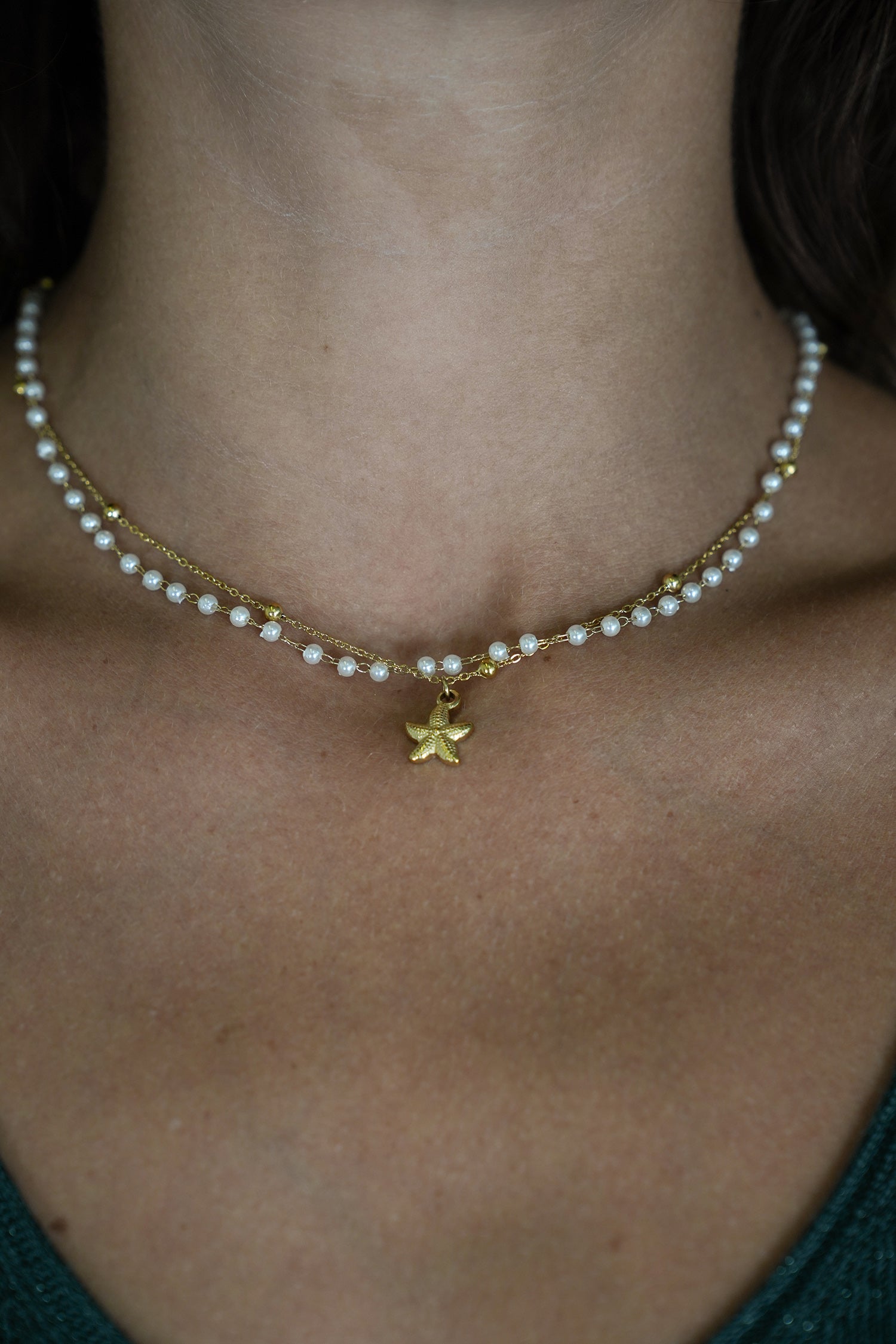 Pearl Starfish Necklace