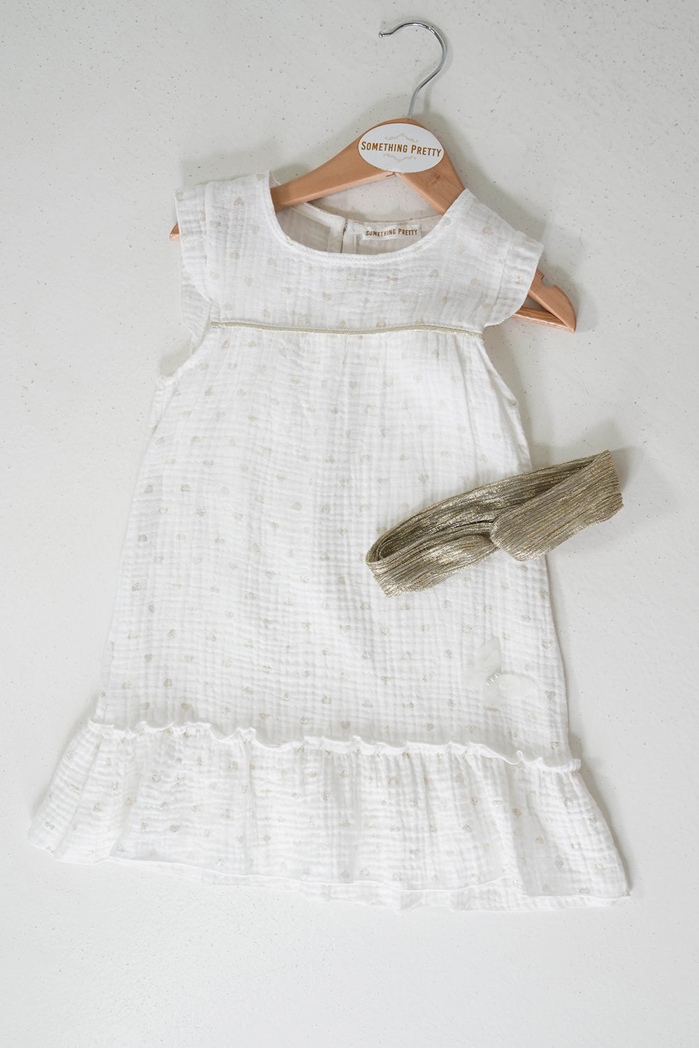 Beige Noa Dress Set, a beige girls dress set from Something Pretty