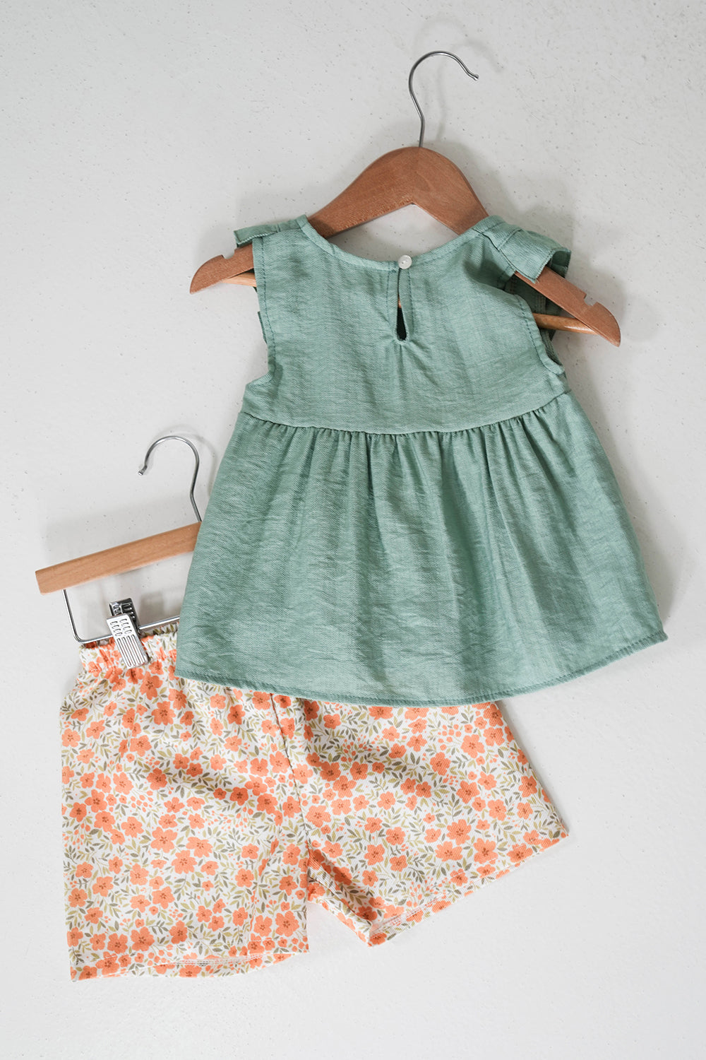 Sage Sophia Set, sage girls outfit set from Something Pretty, alternative view