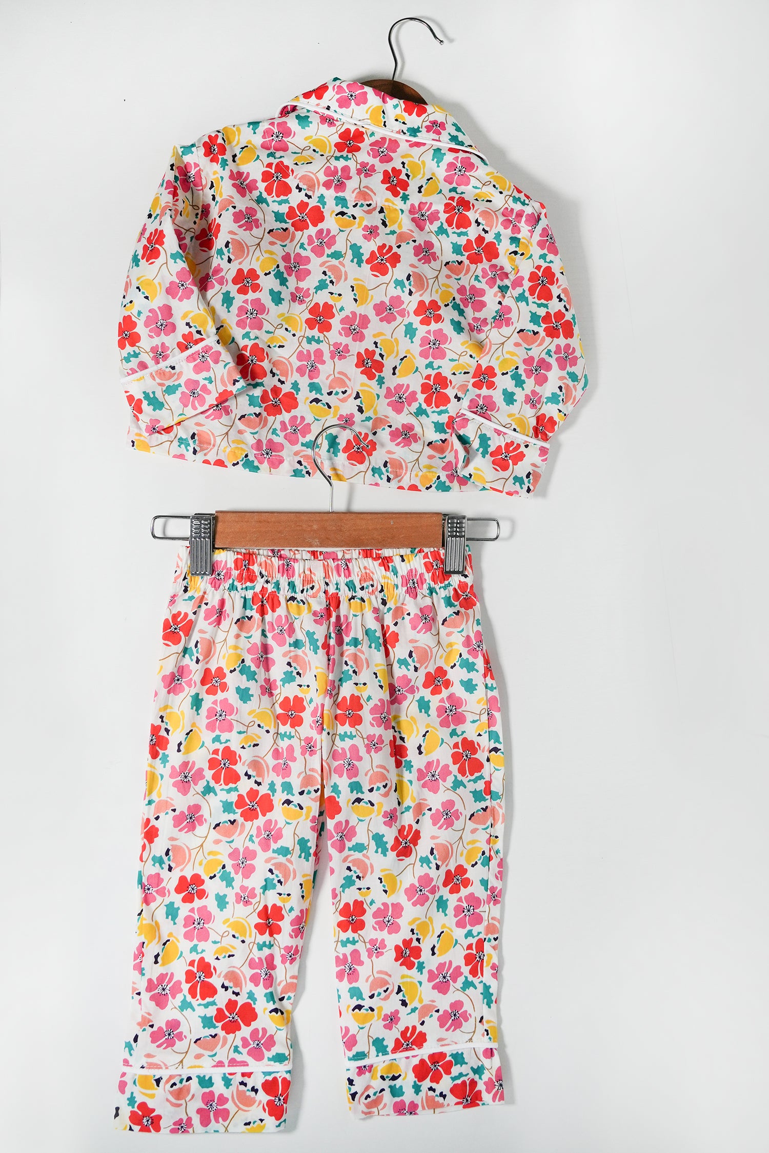 White Liberty Girls Long Set PJ
