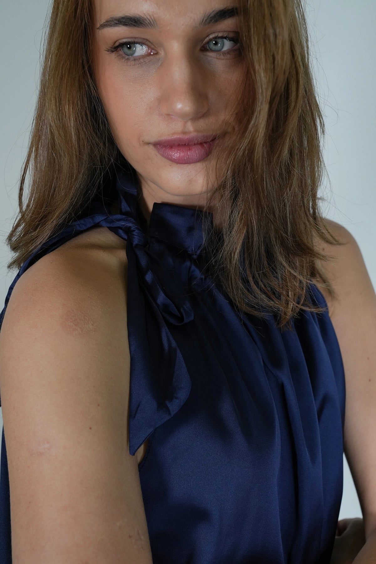 Navy Halter Top