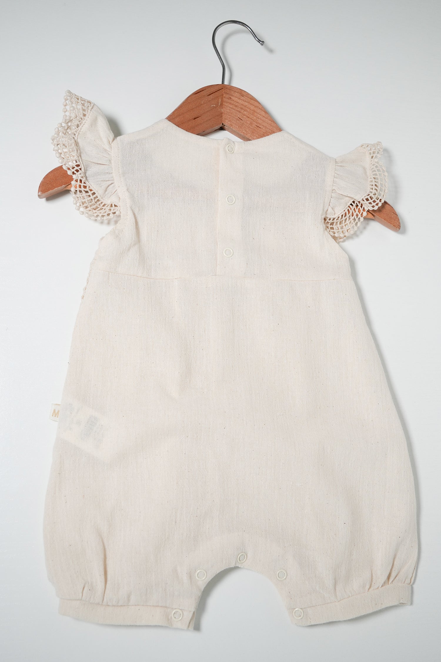 Cream Cotton Ayla Romper