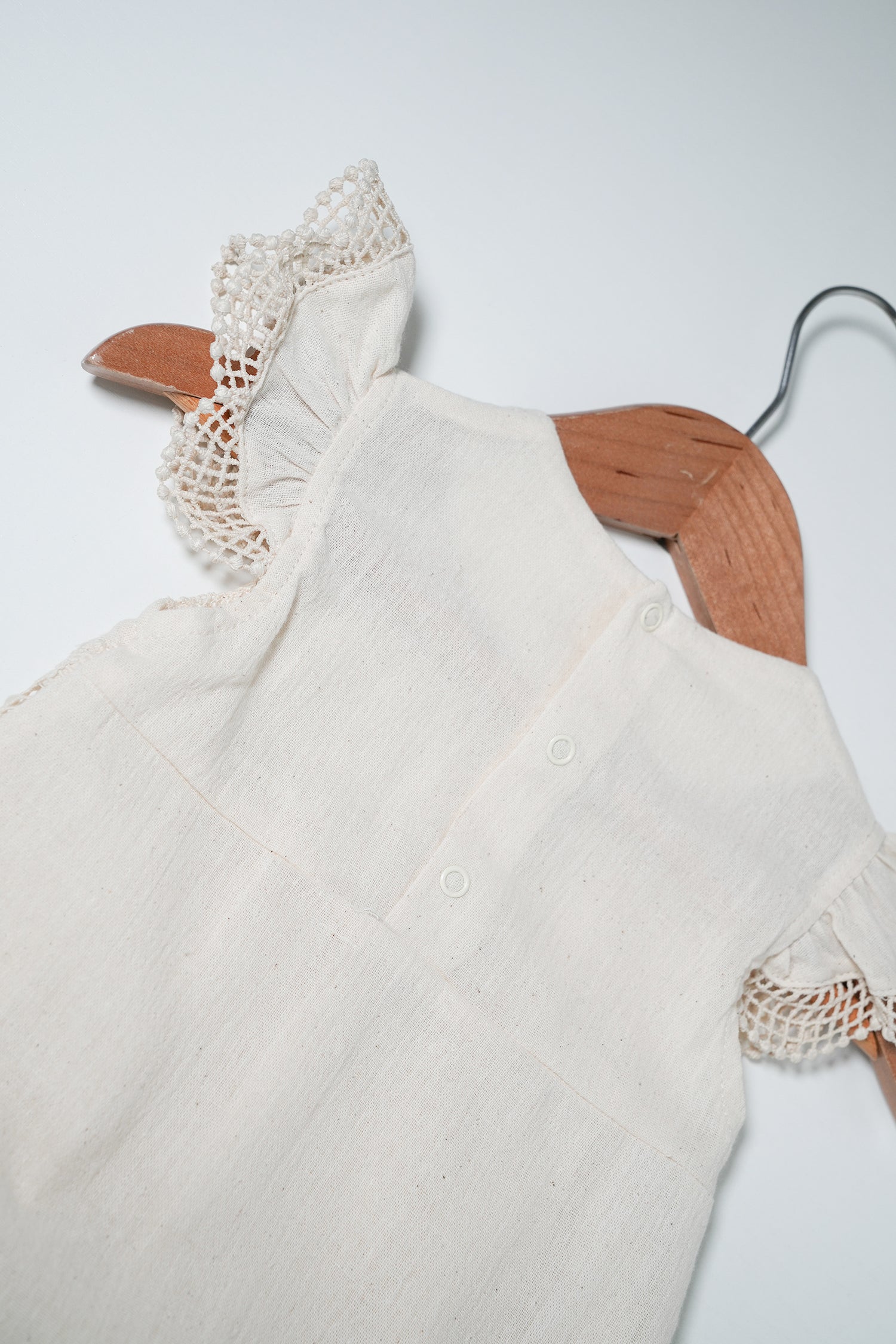 Cream Cotton Ayla Romper