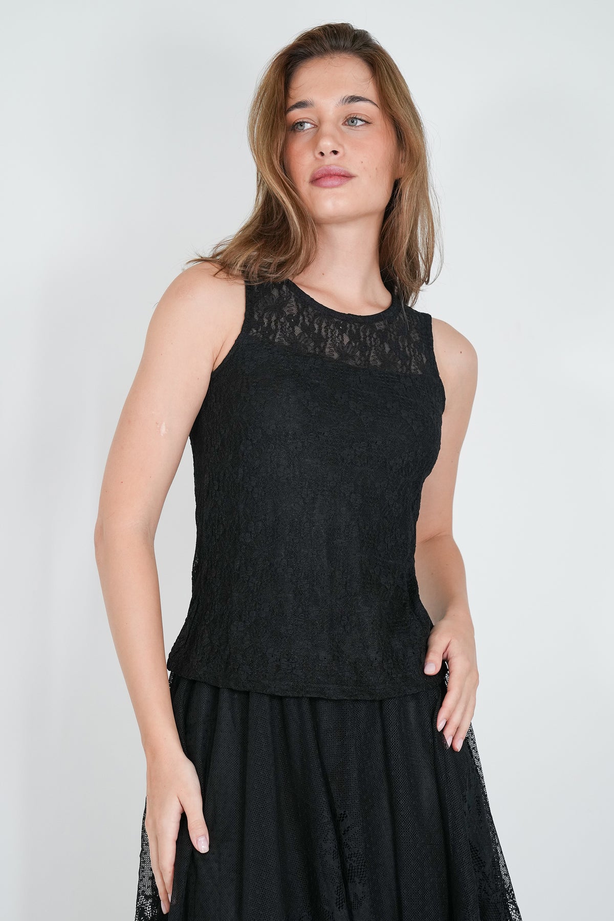 Black Lace Andrea Top