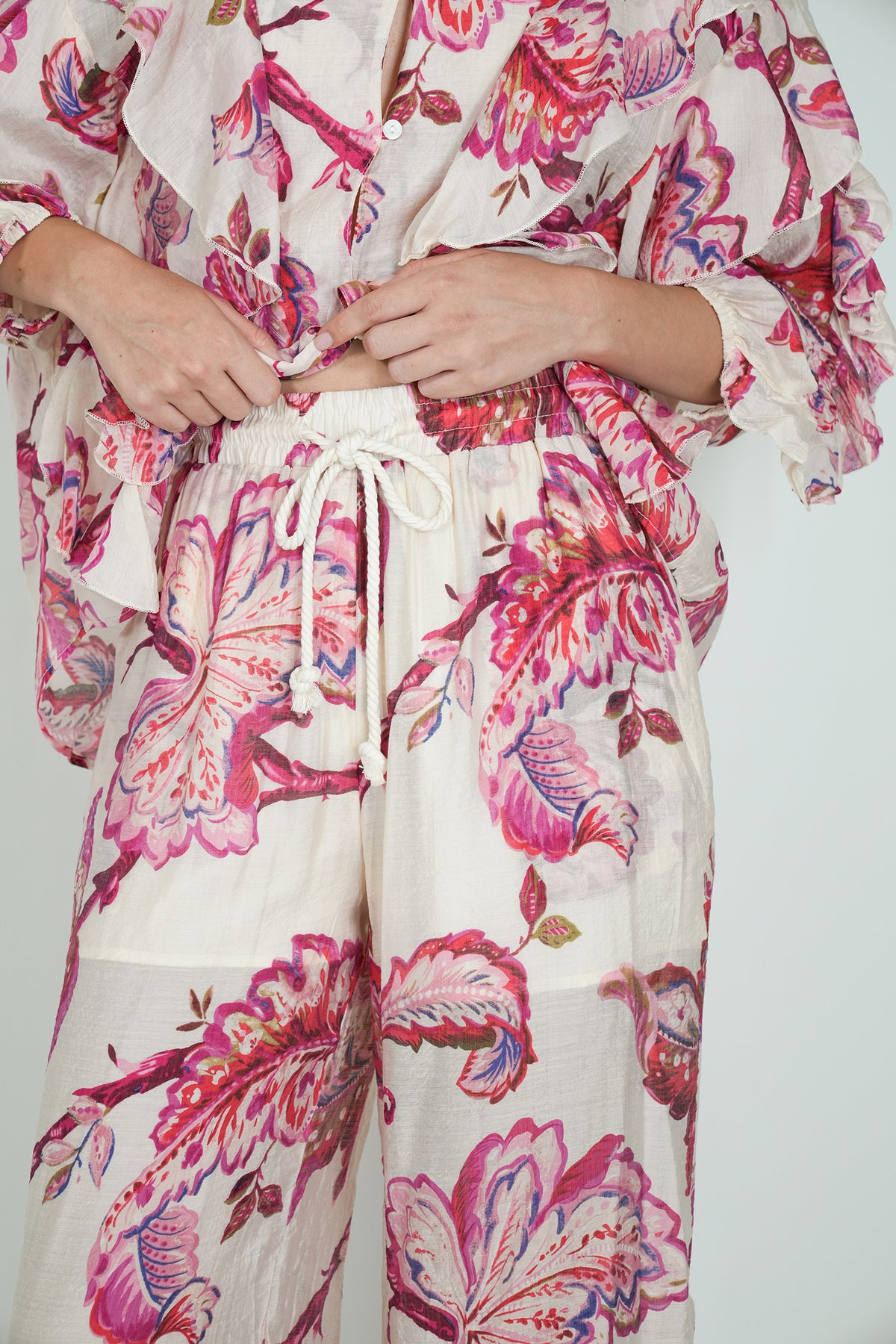 Cerise Print Pant