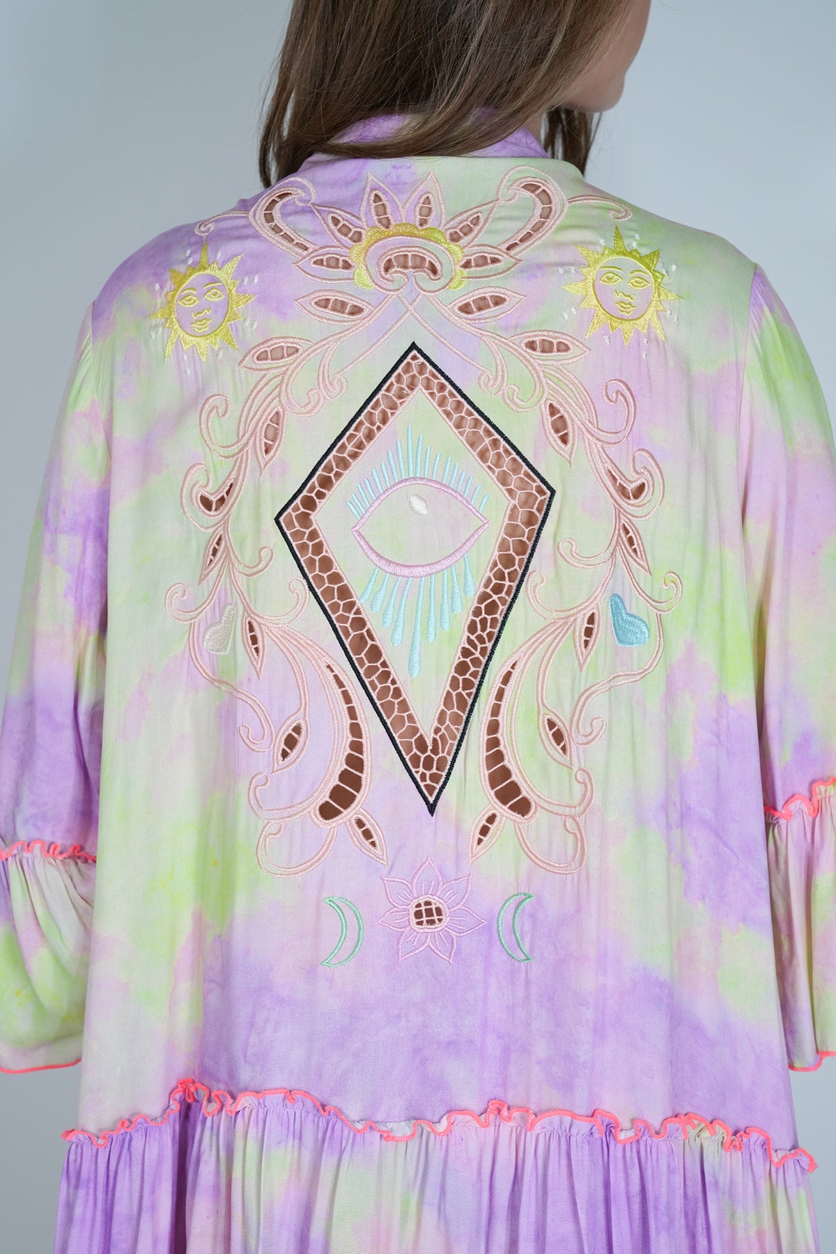 Lilac and Green Alexa Tunic Dress