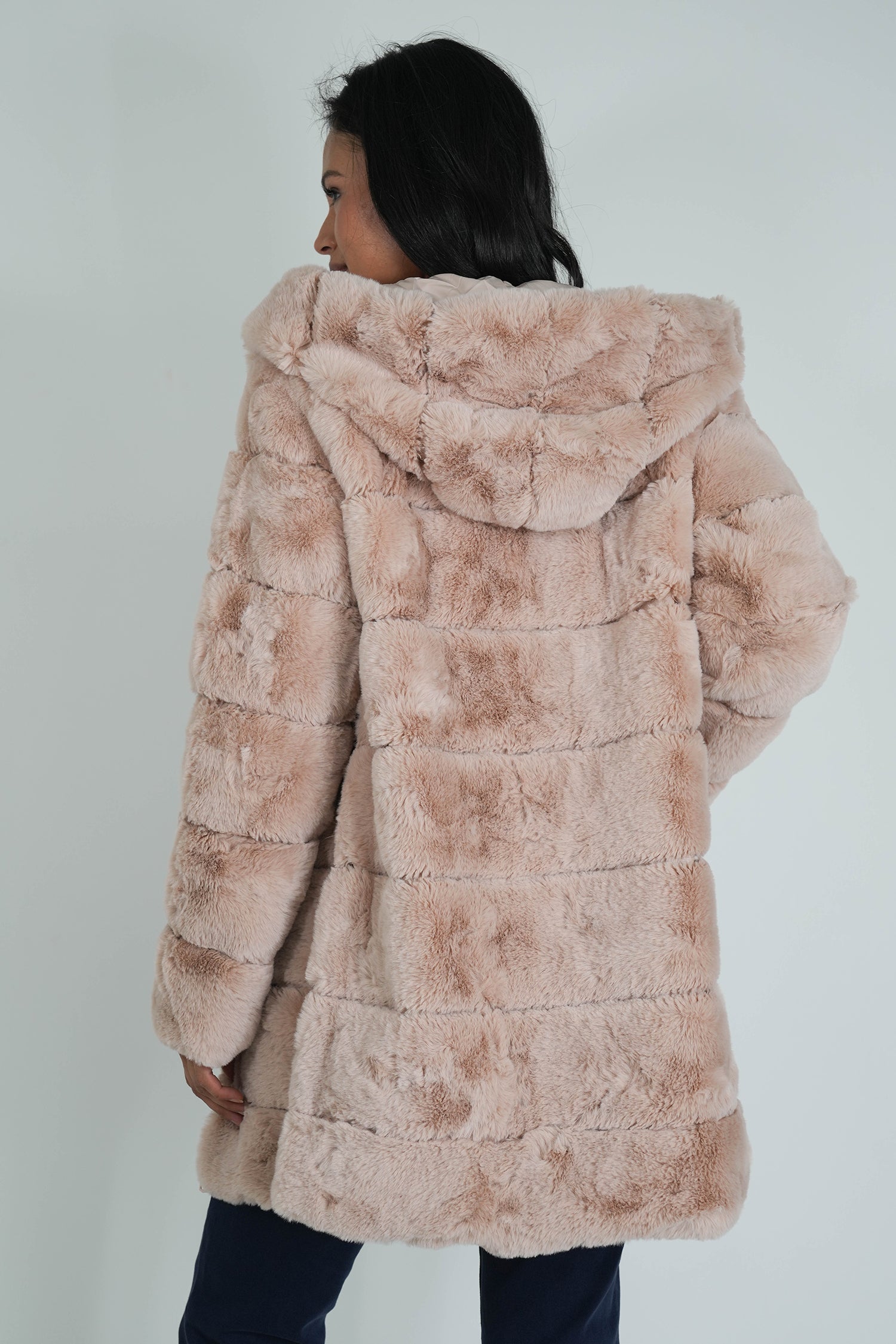 Beige Faux Fur Coat