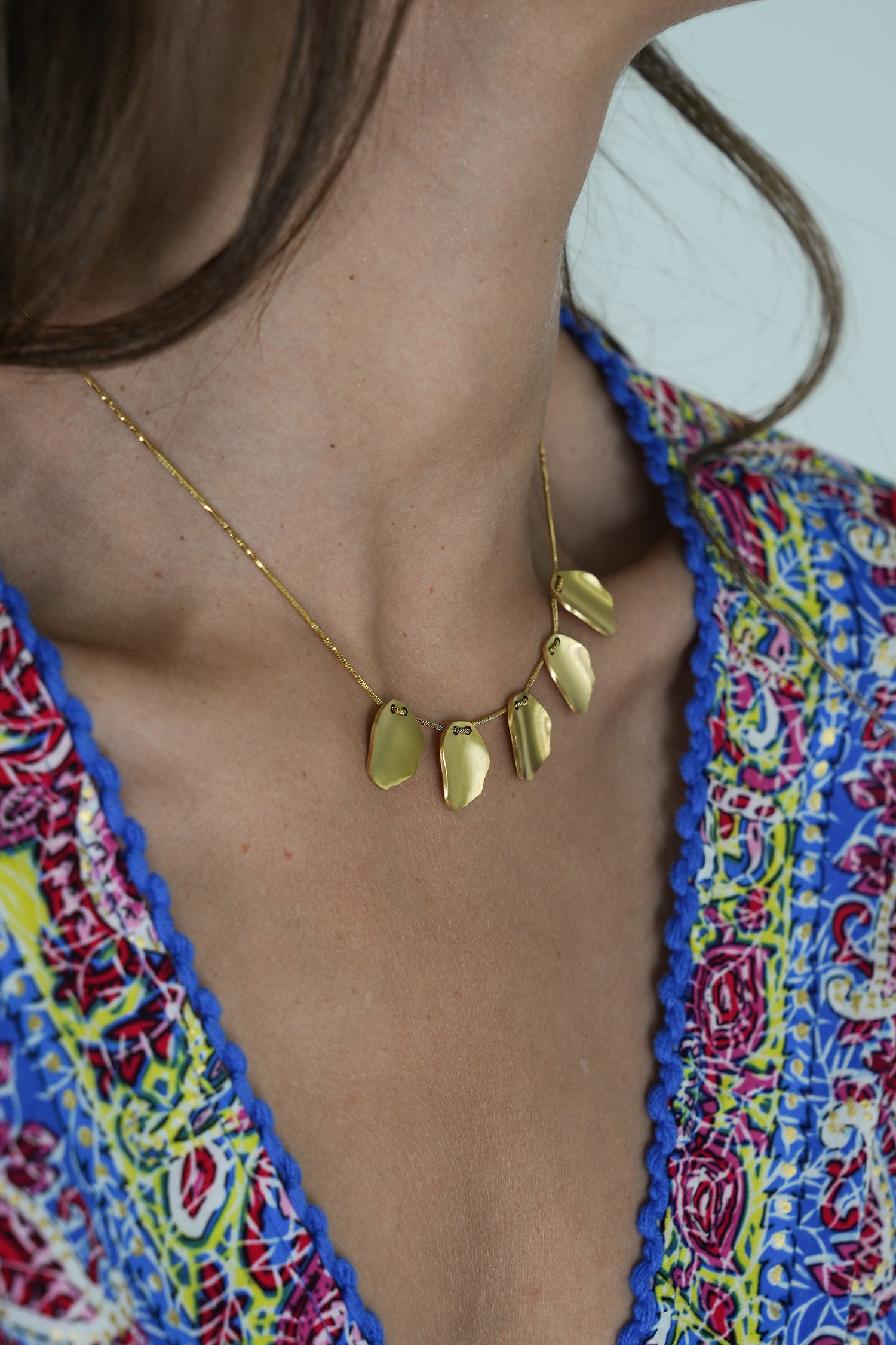Gold Clare Necklace, necklace from Something Pretty, alternative view