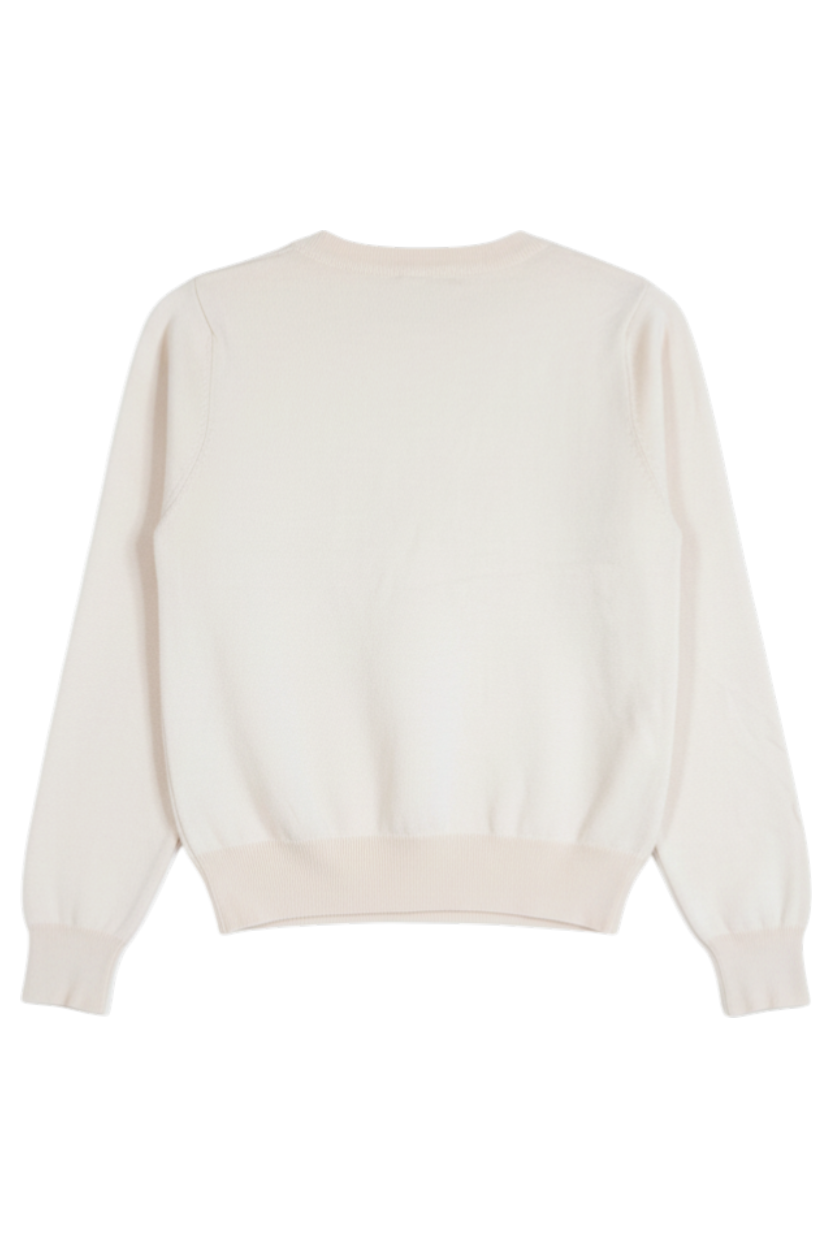 Cream Lace Sequin Jumper