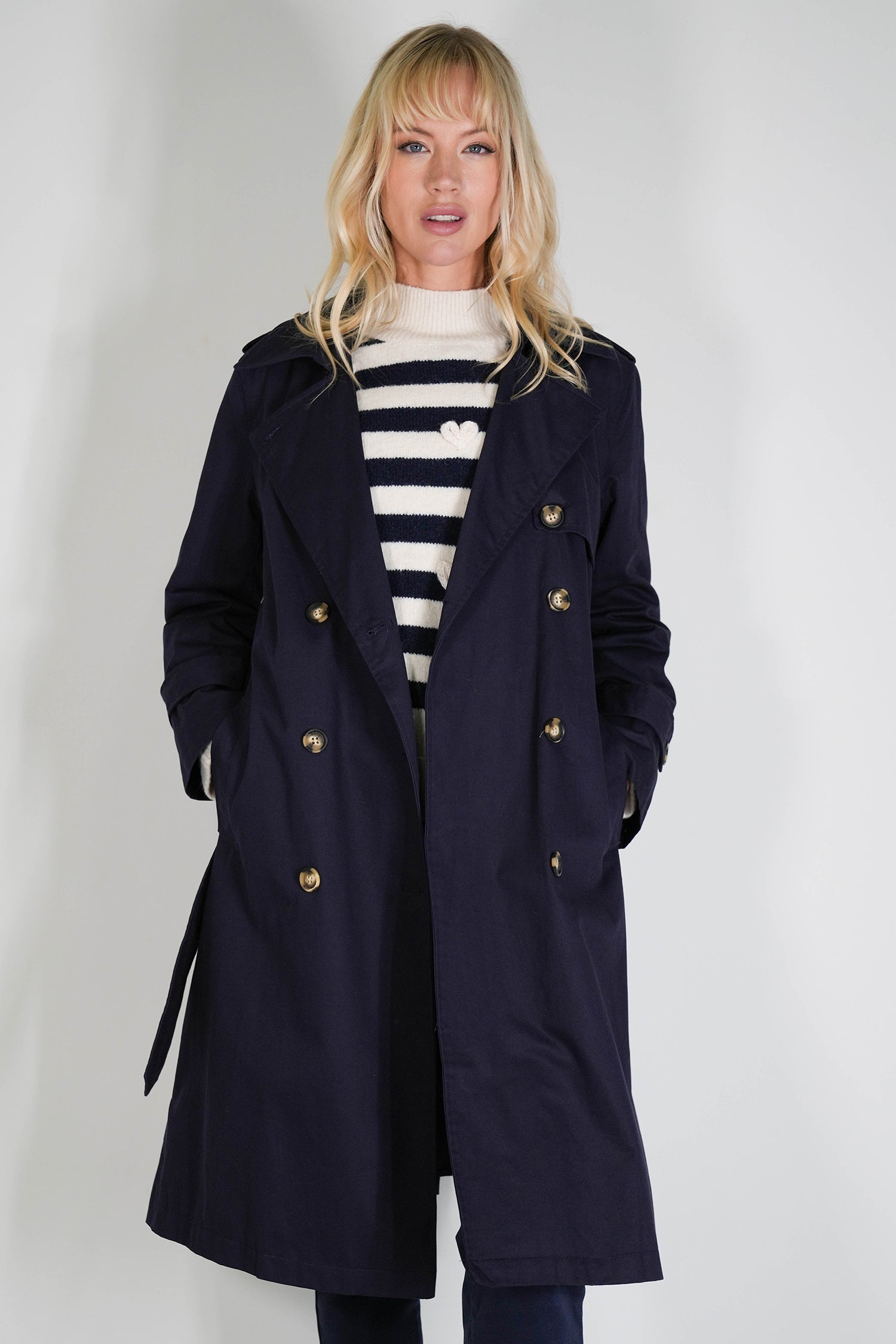 Navy Trench Coat