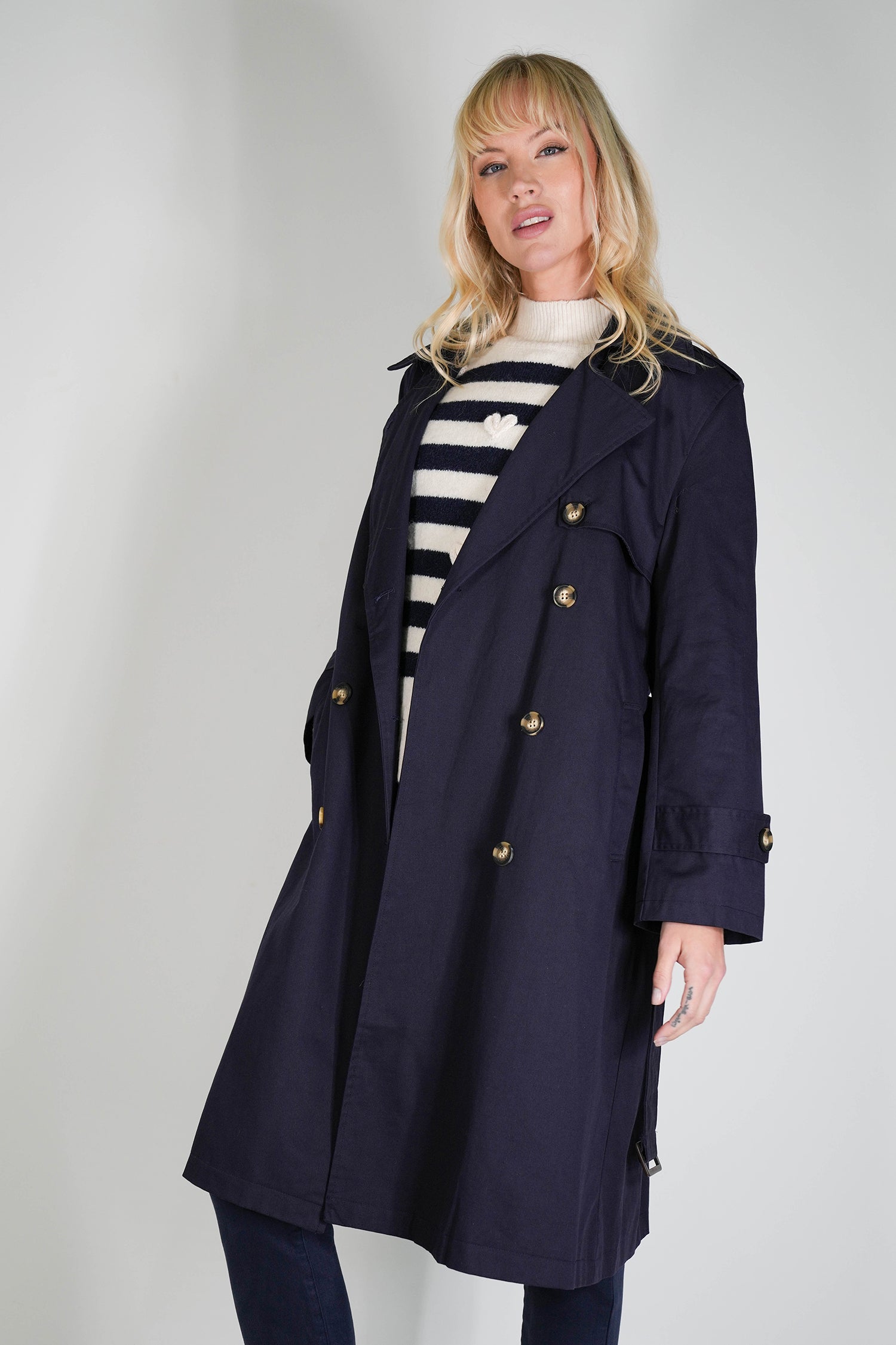 Navy Trench Coat