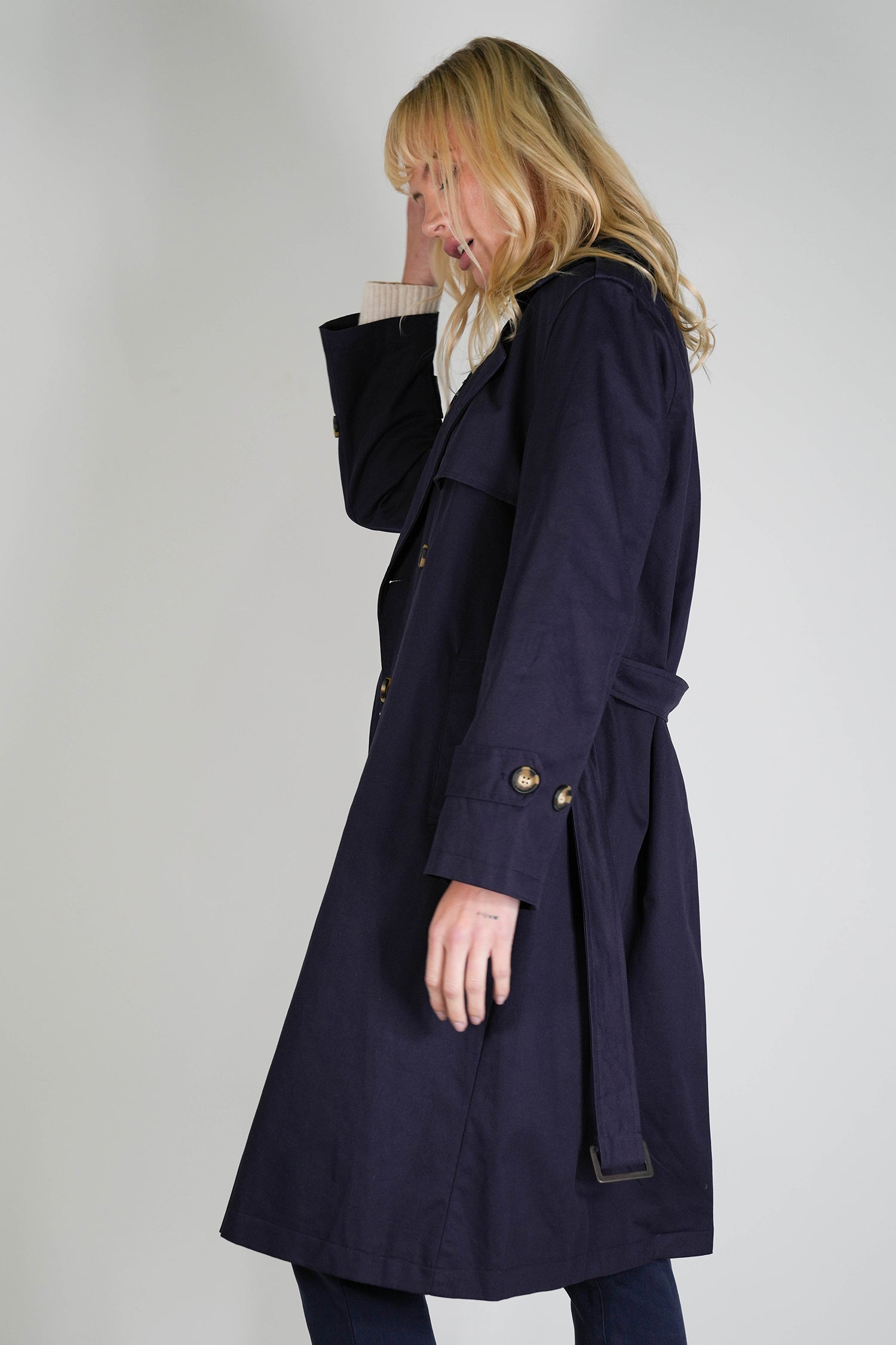 Navy Trench Coat