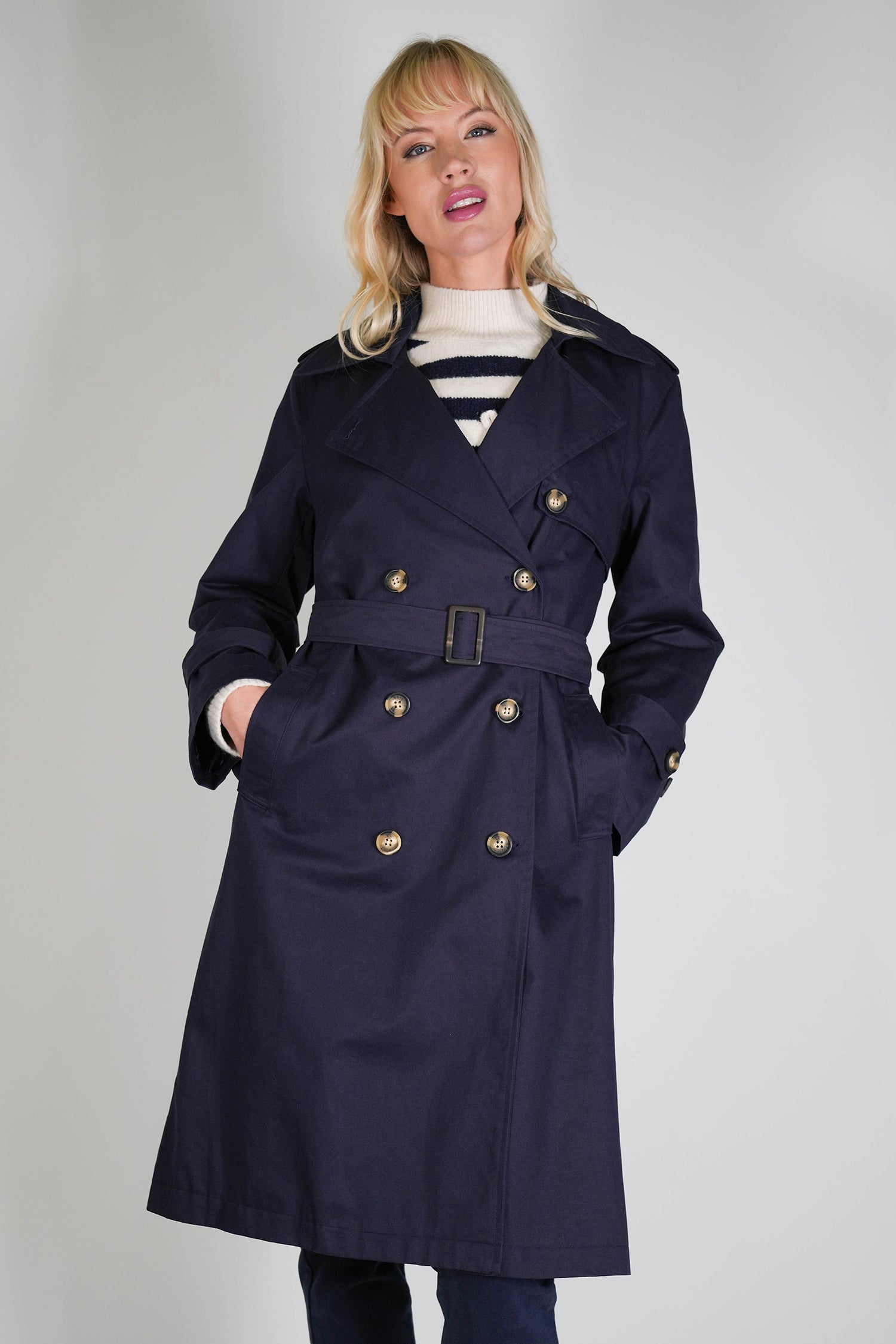 Navy Trench Coat