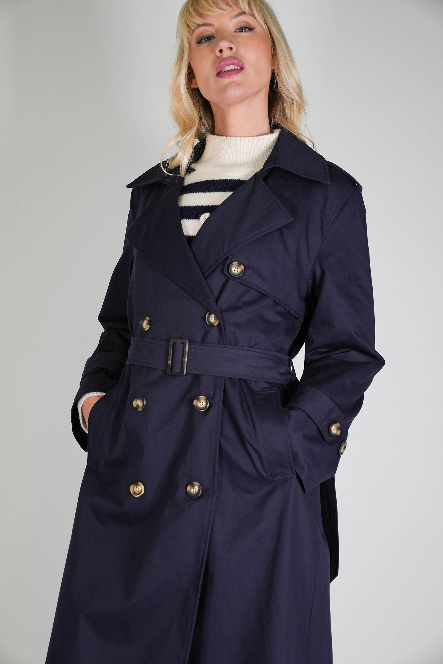 Navy Trench Coat
