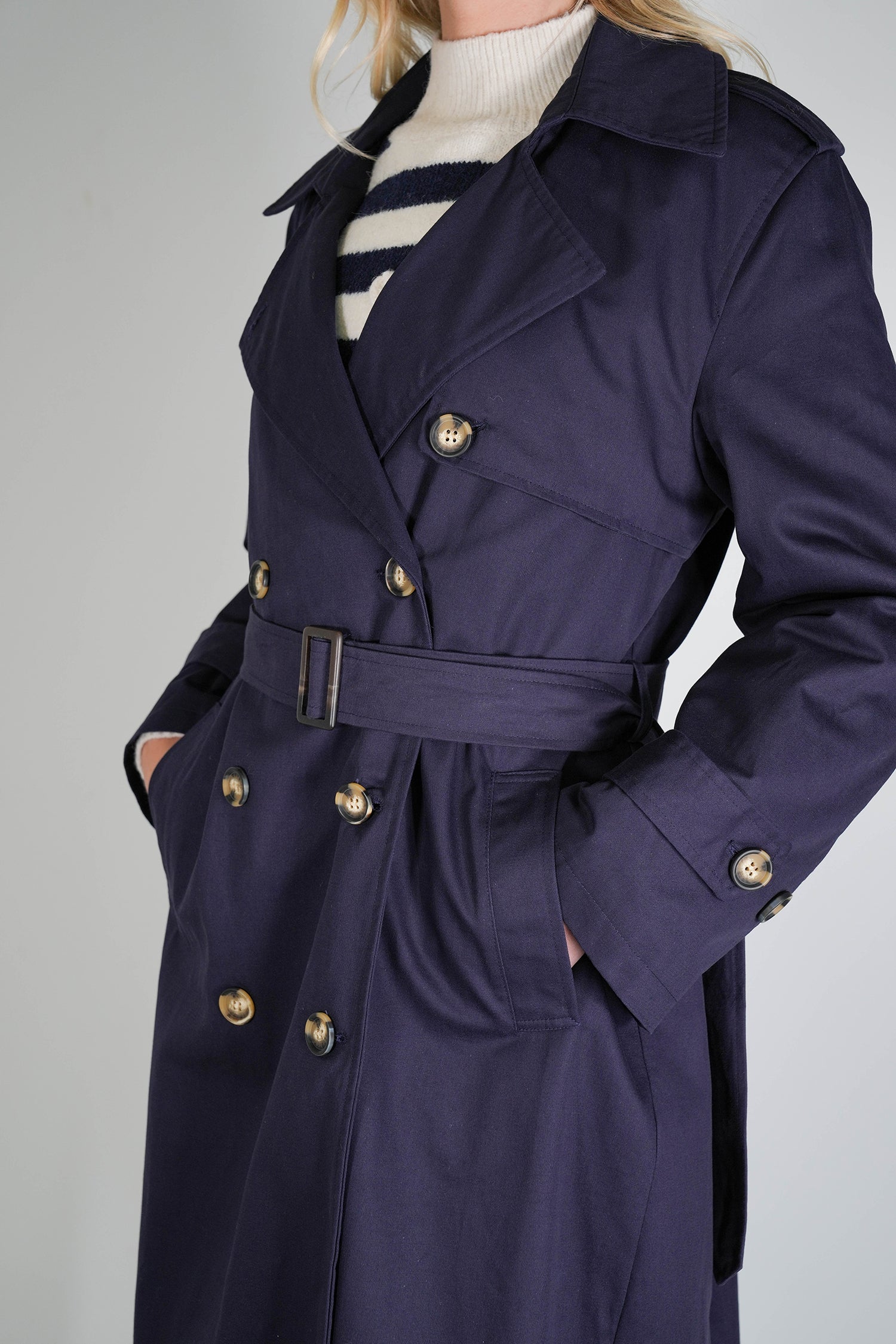 Navy Trench Coat