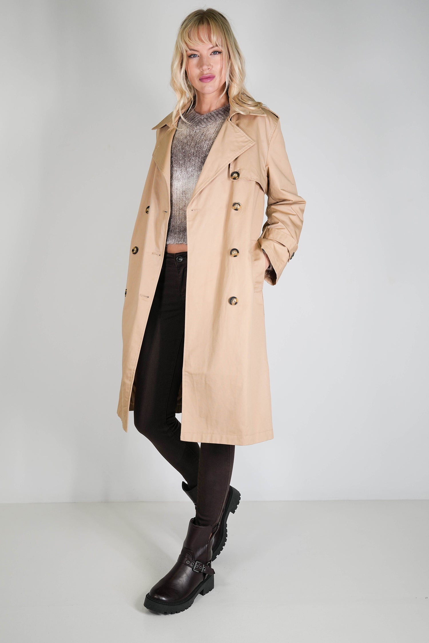 Beige Trench Coat