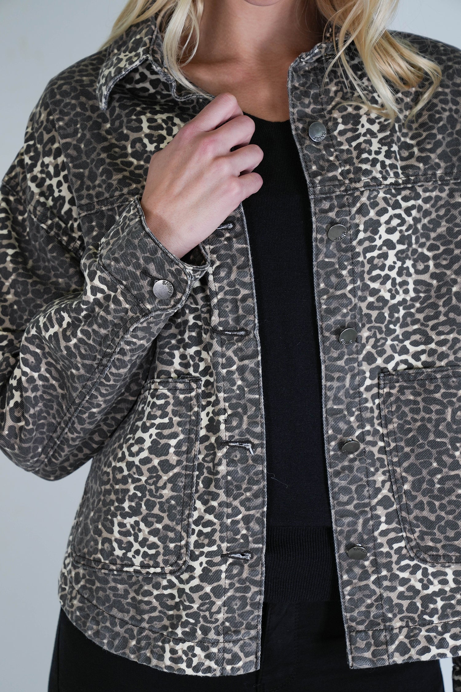 Denim Leopard Shacket