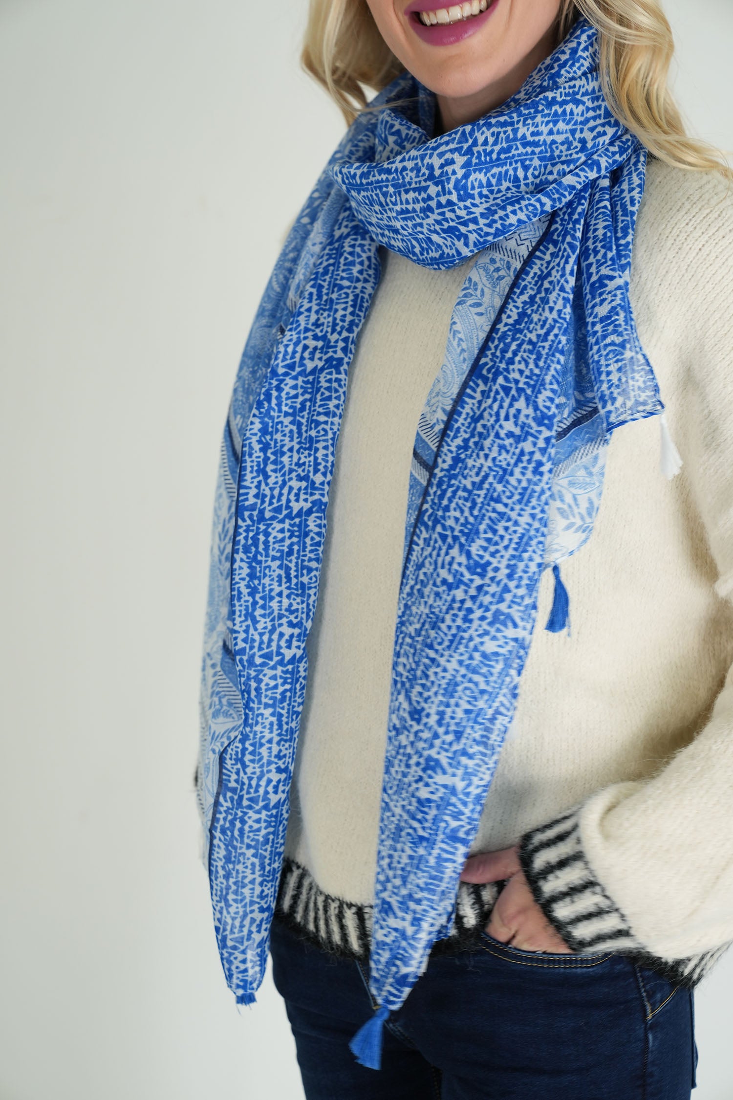 Blue/Cobalt Sarah Scarf