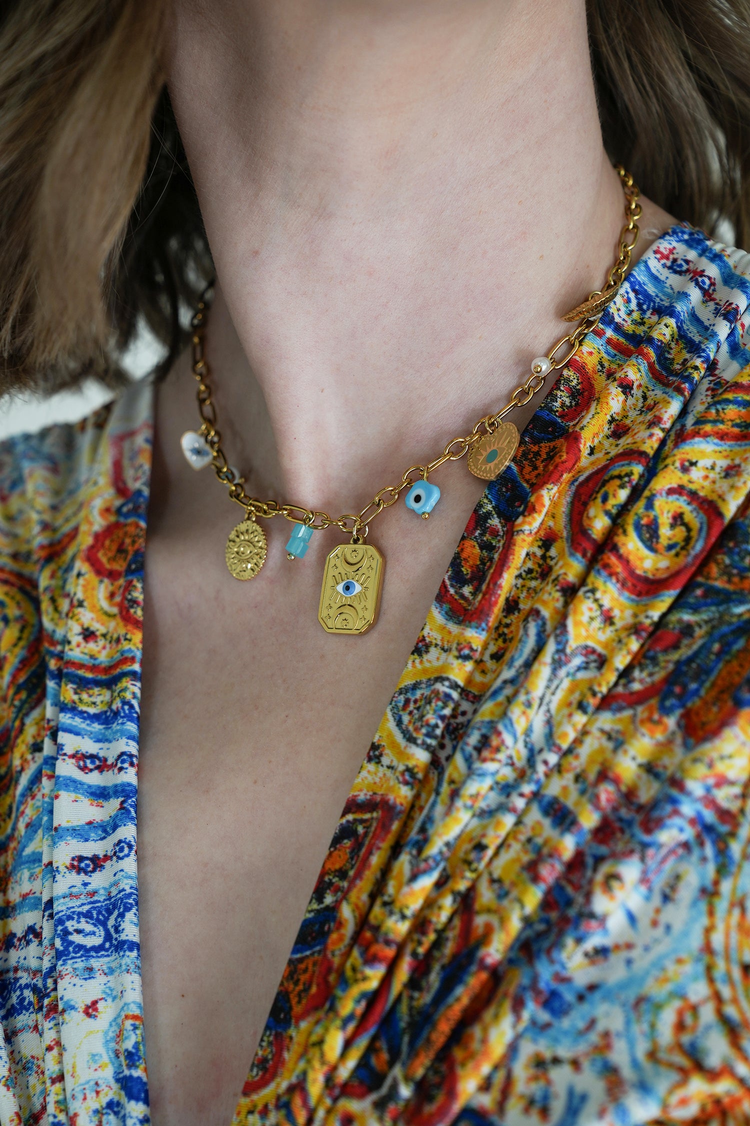 Evil Eye Charm Necklace