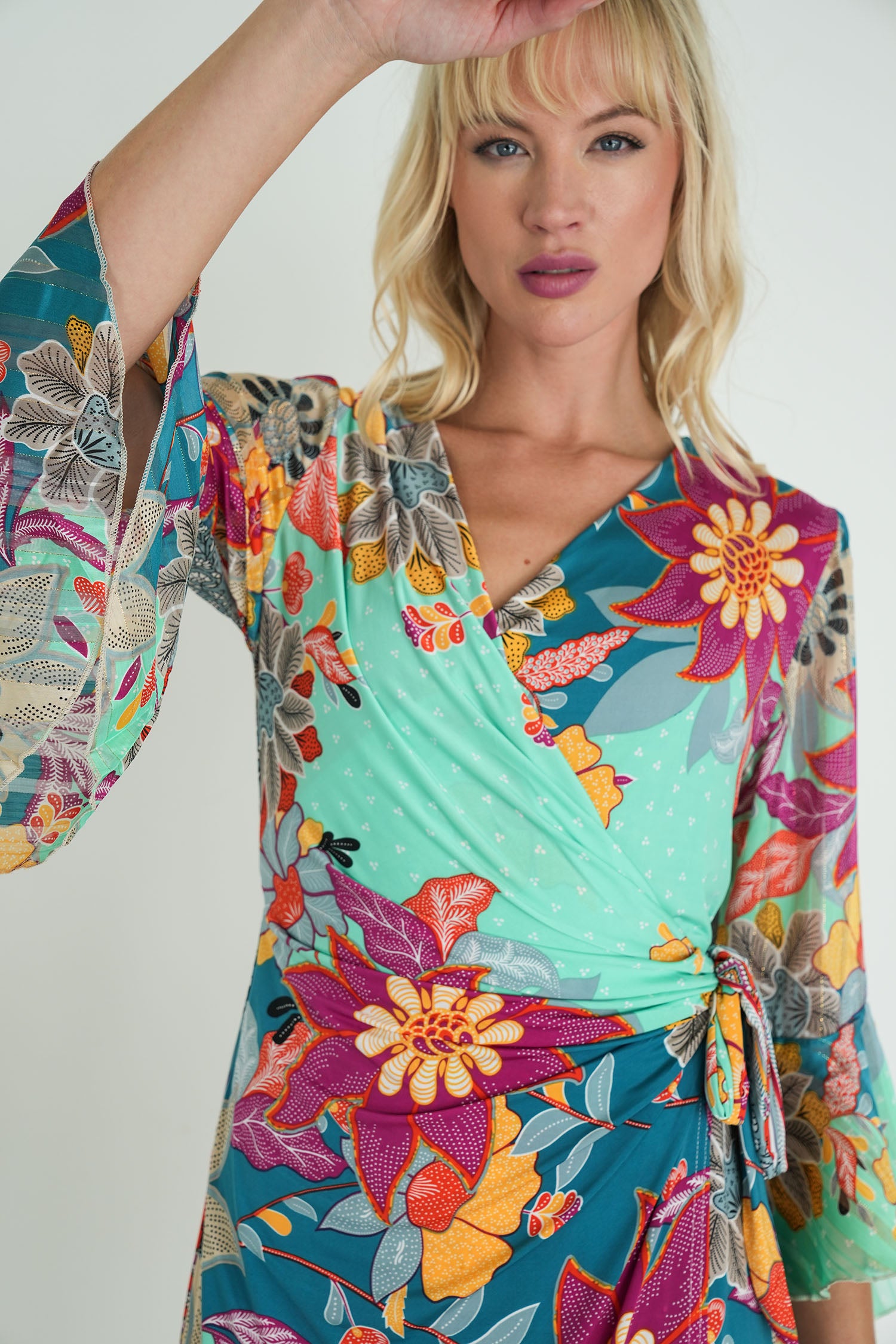 Elena Print Eliza Wrap Dress