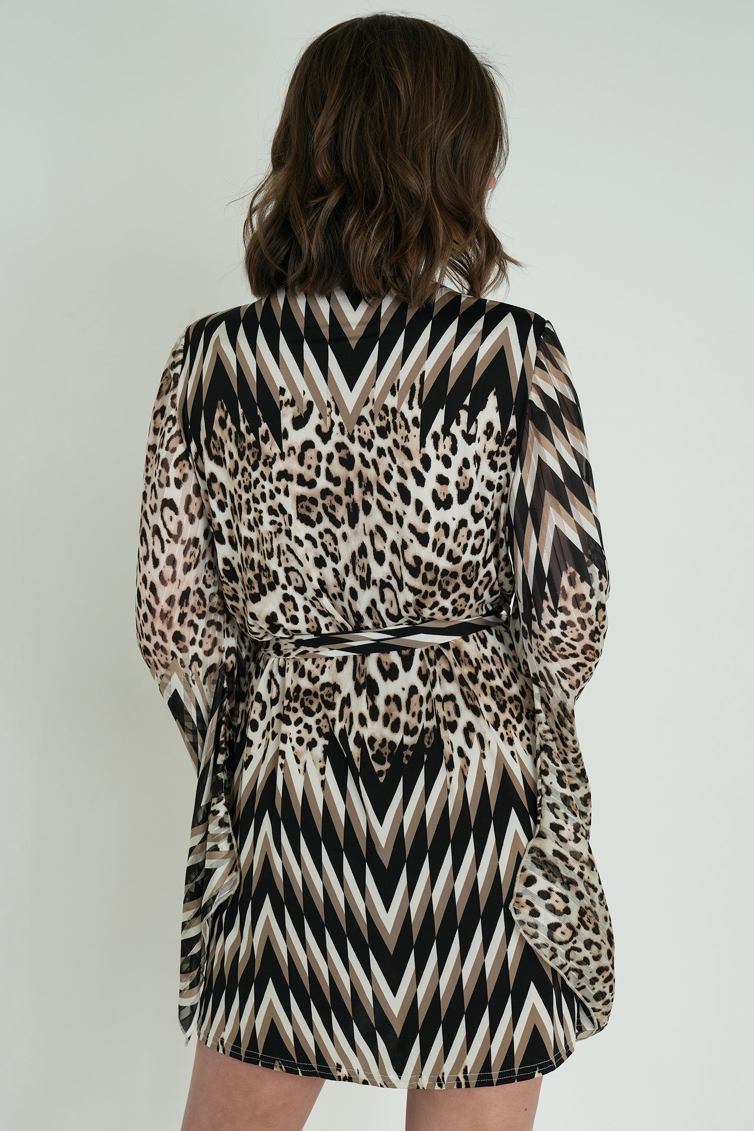 Leopard Zigzag St Tropez Tunic Dress