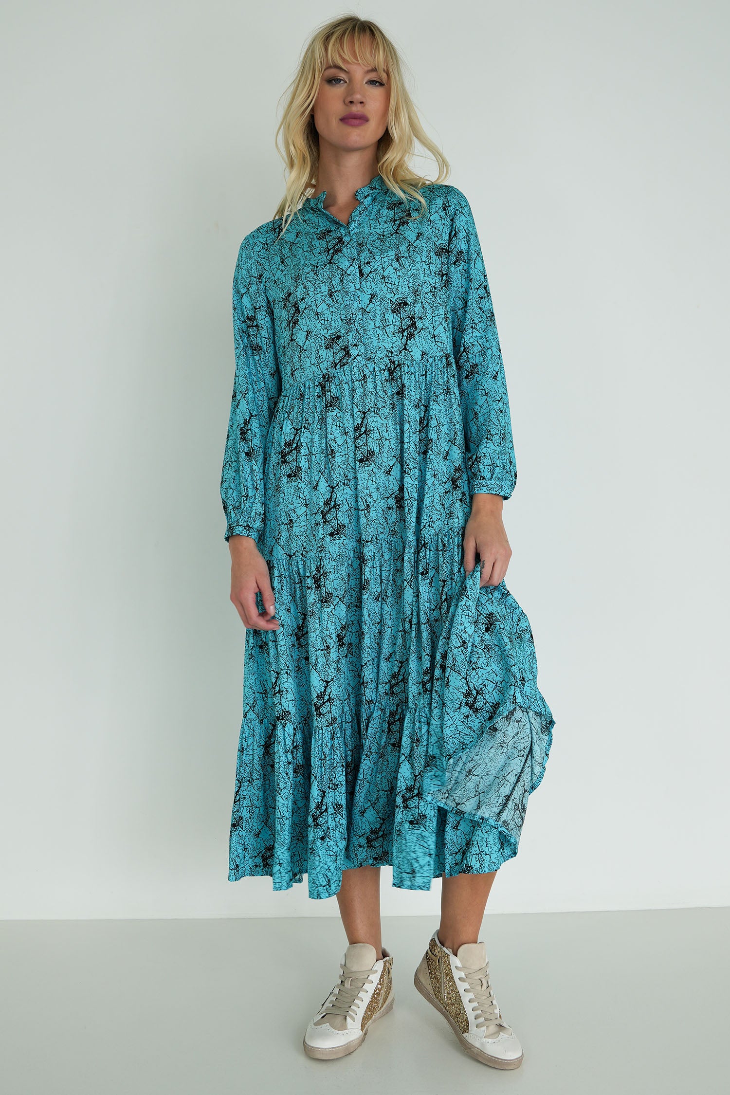 Turquoise Savannah Maxi Dress