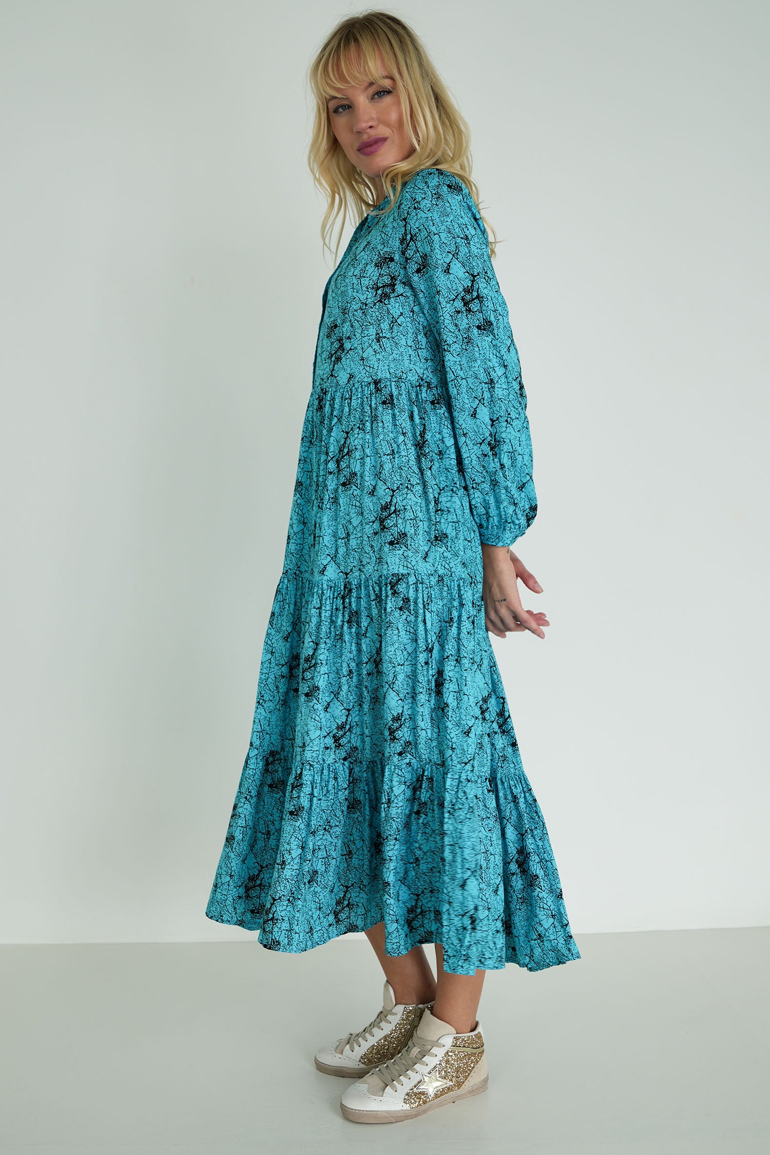 Turquoise Savannah Maxi Dress