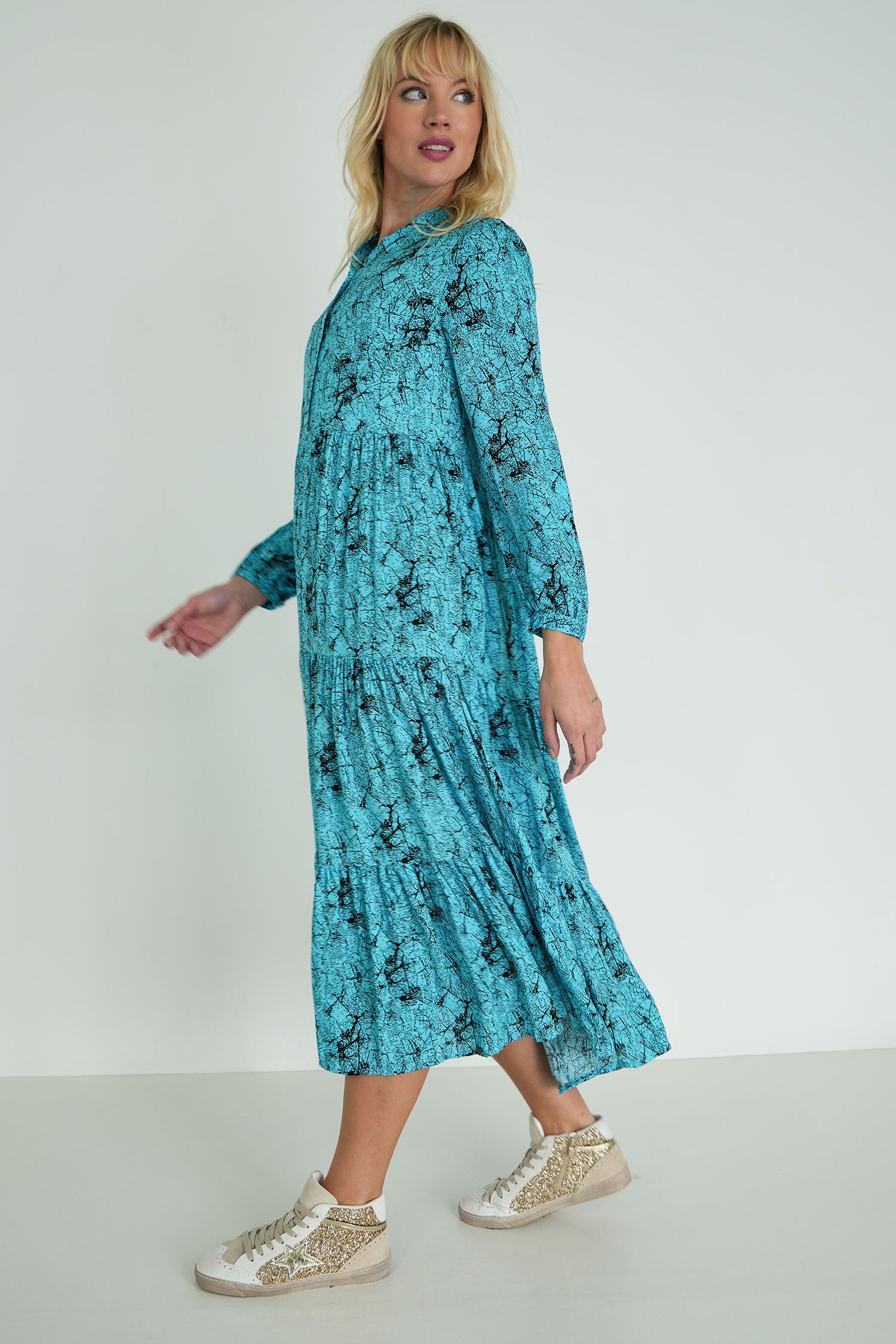 Turquoise Savannah Maxi Dress