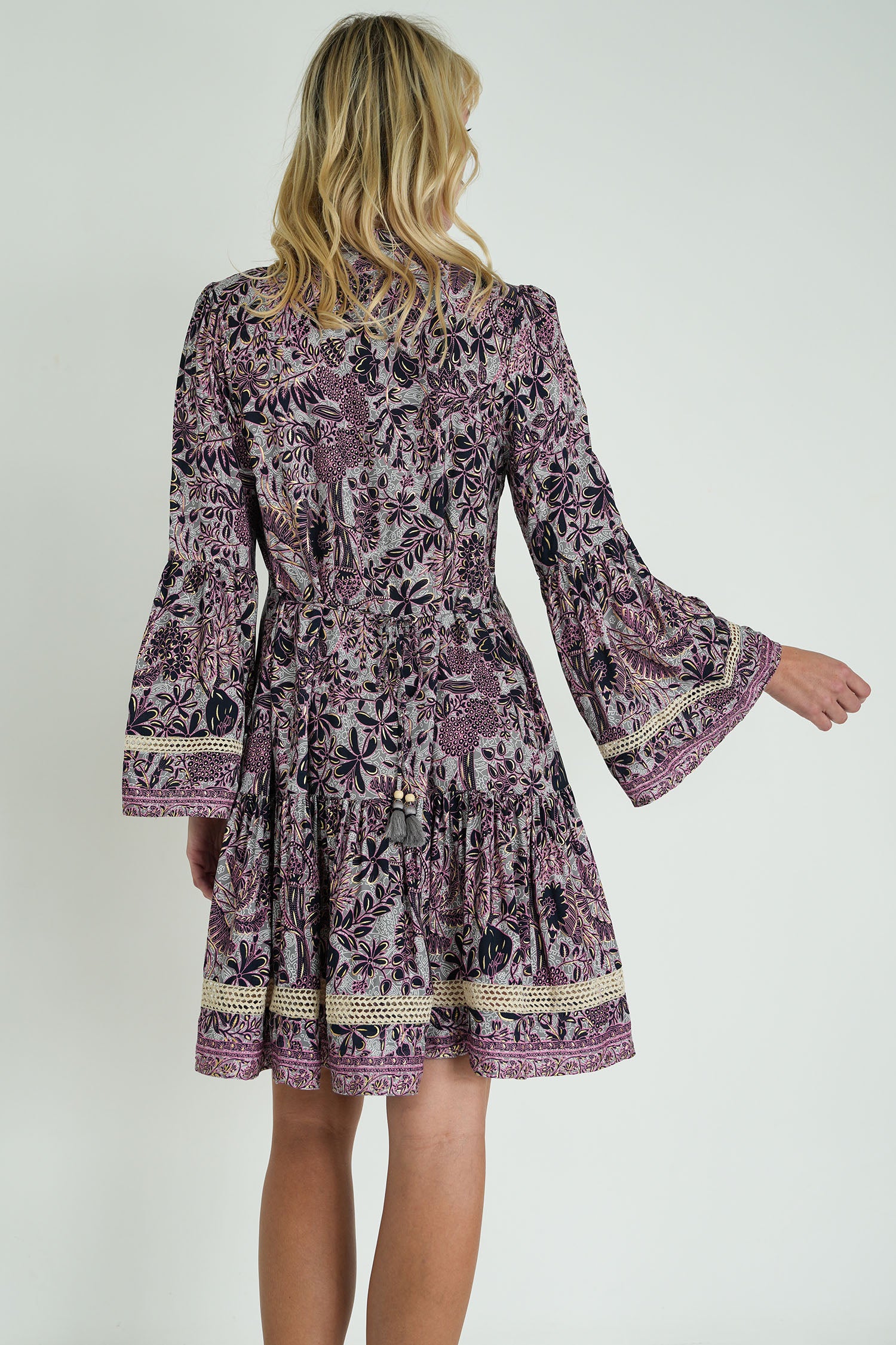 Pink and Black Ekta Tunic
