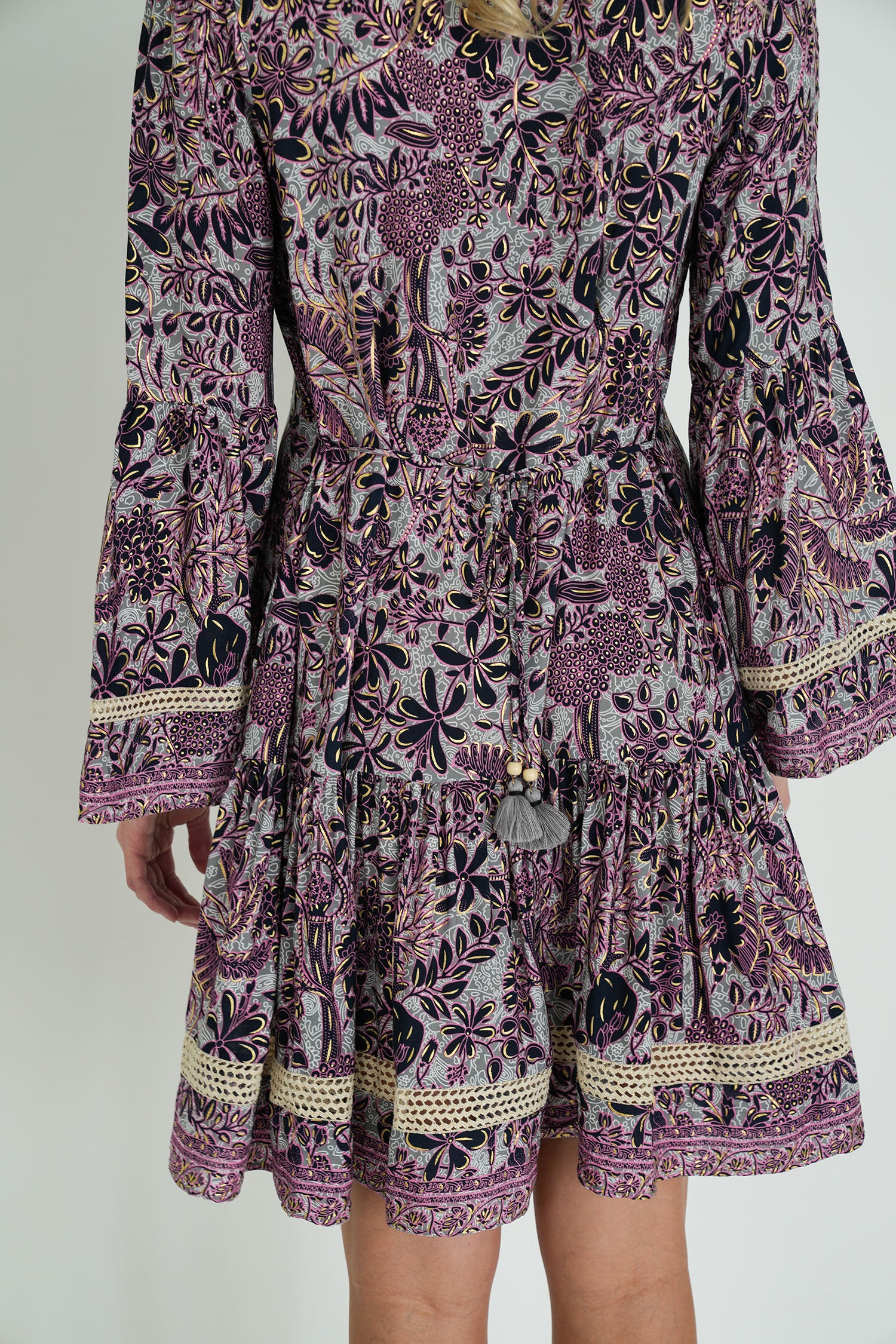Pink and Black Ekta Tunic